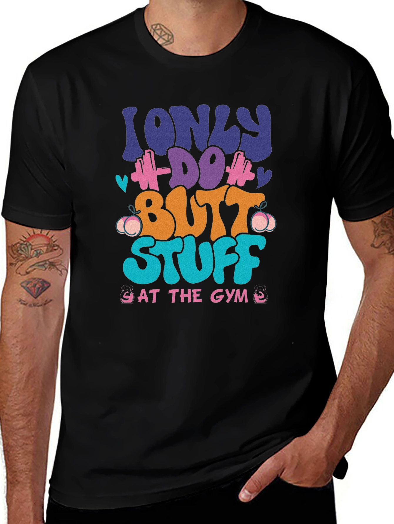 Variant 19 of Funny Gym Workout Butt Stuff T-Shirt