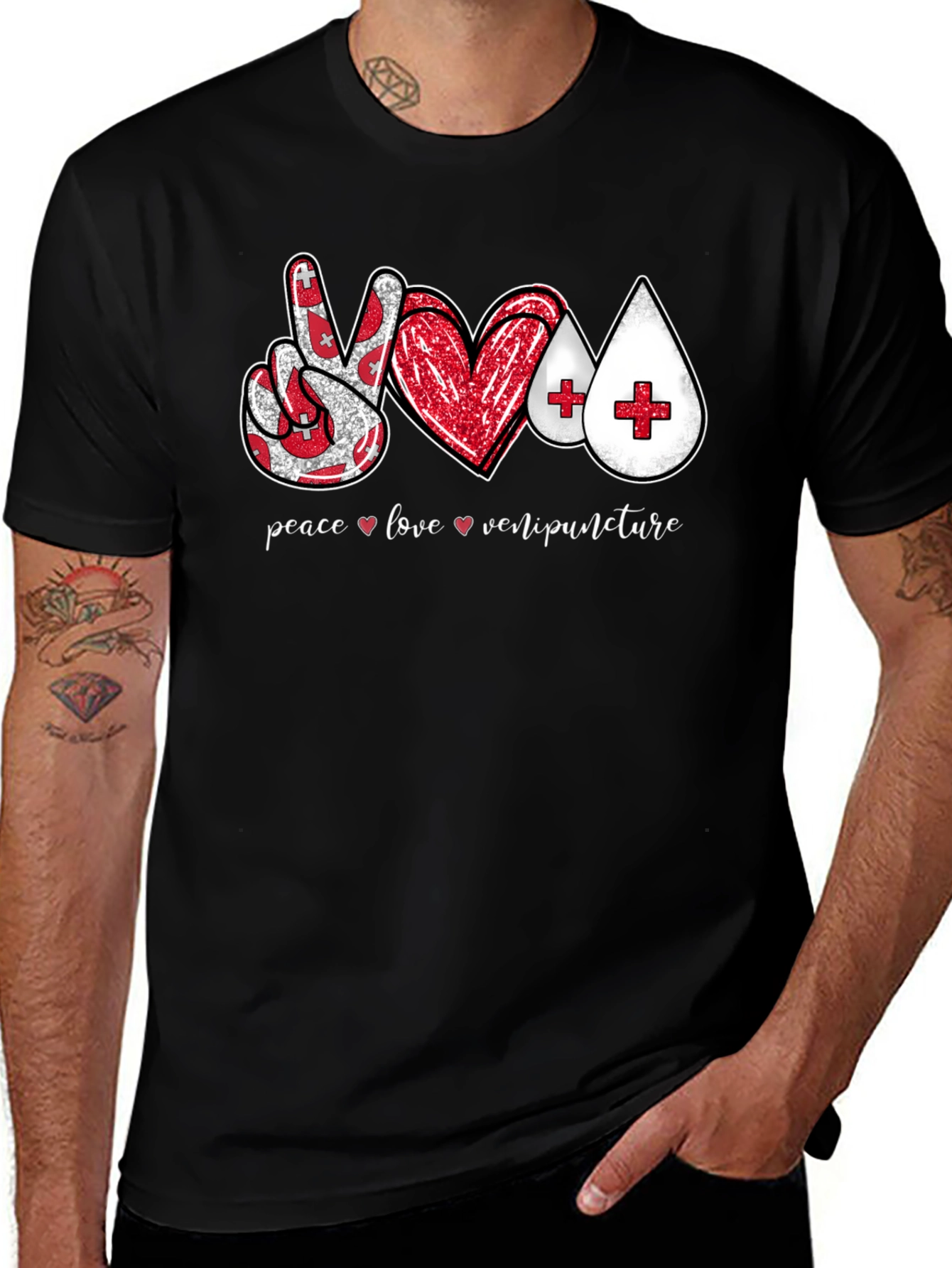 Variant 9 of Peace Love Venipuncture T-Shirt
