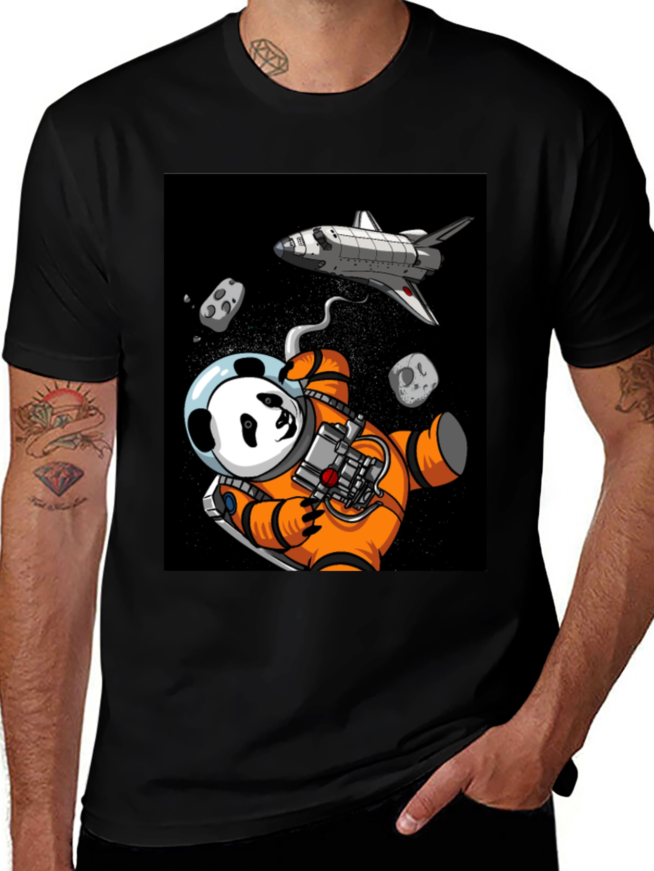 Variant 17 of Space Panda Graphic Tee - Explore the Cosmos!