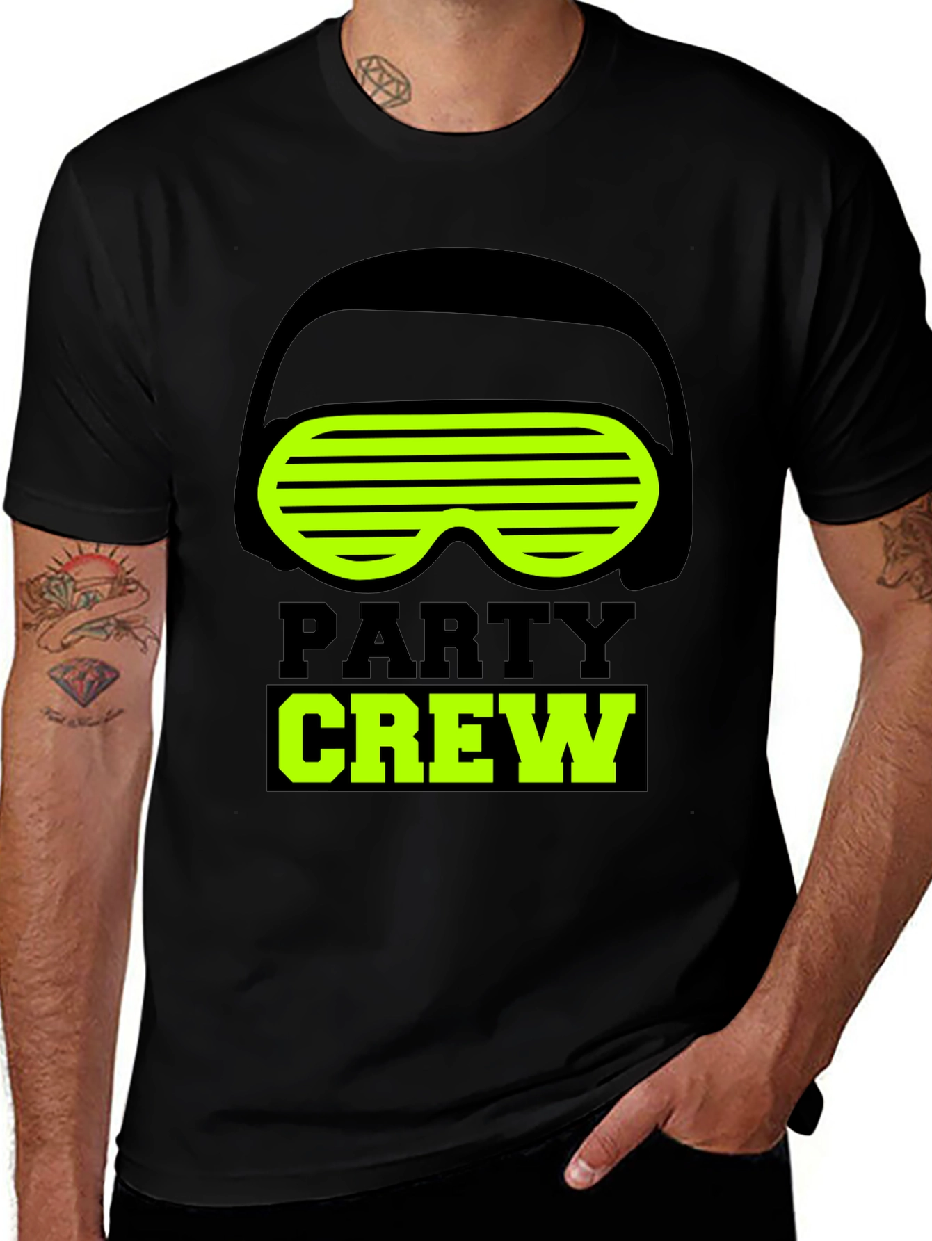 Variant 9 of Party Crew Graphic Tee - Fun Novelty T-Shirt