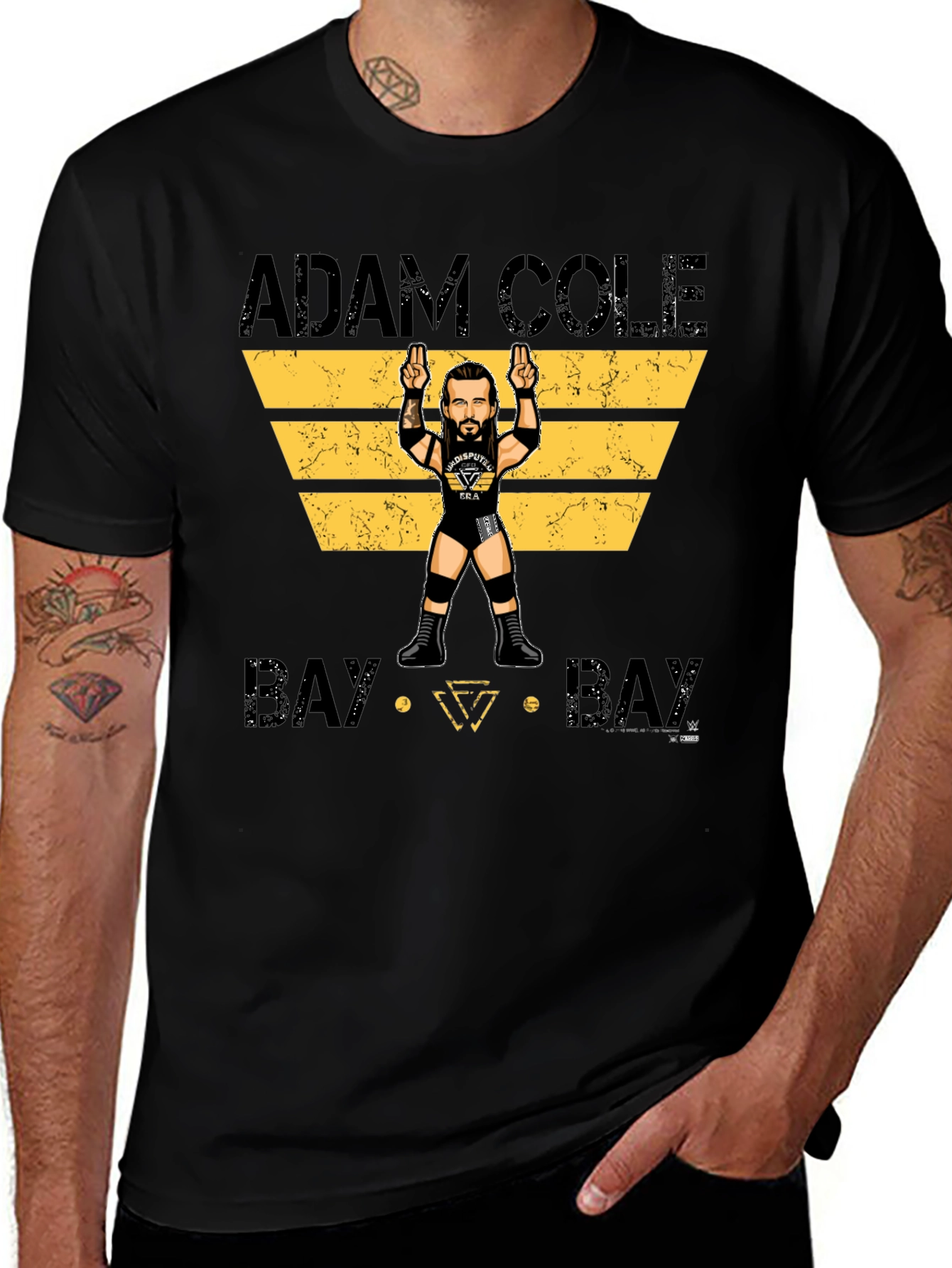 Black Adam Cole Bay Bay T-Shirt Wrestling Fan Apparel main image