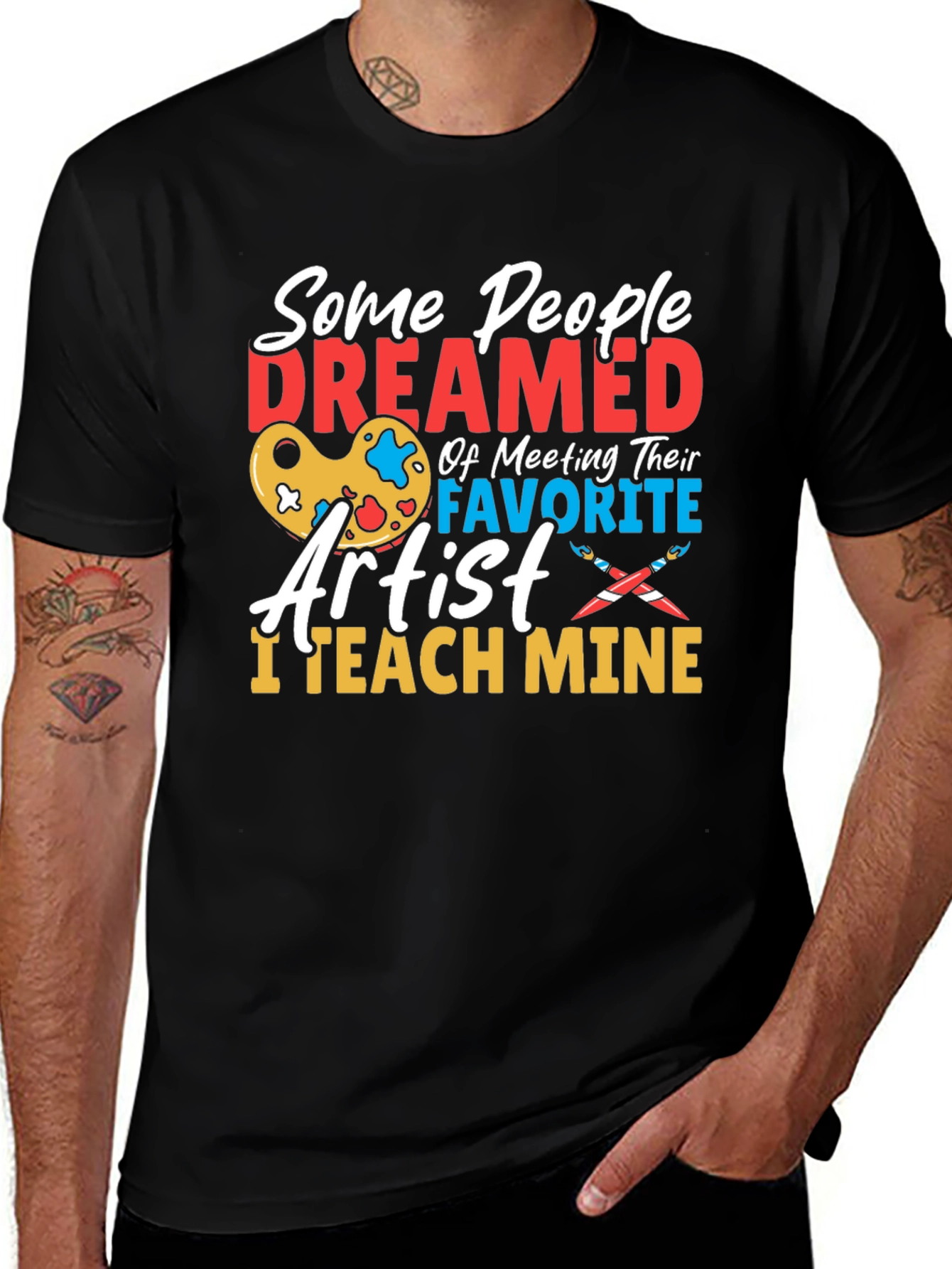 Variant 25 of Artist Teacher Graphic T-Shirt