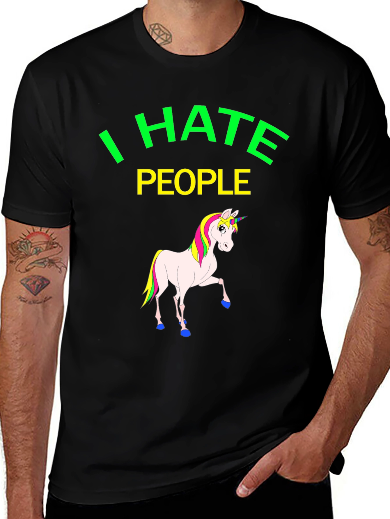 Variant 25 of I Hate People Unicorn T-Shirt