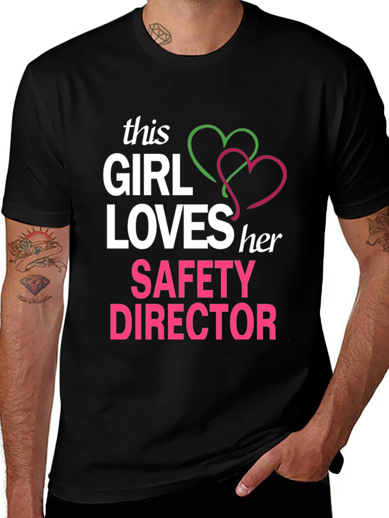 Variant 15 of Safety Director T-Shirt, This Girl Loves Her, Funny Tee