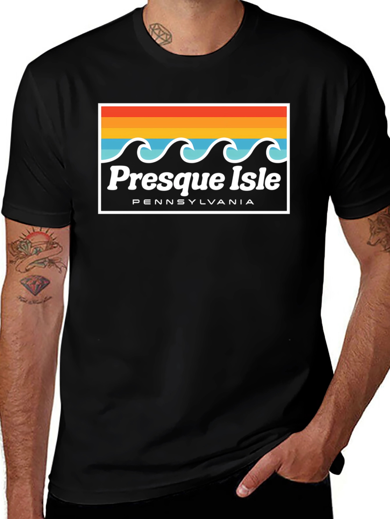 Variant 2 of Presque Isle Pennsylvania Graphic T-Shirt