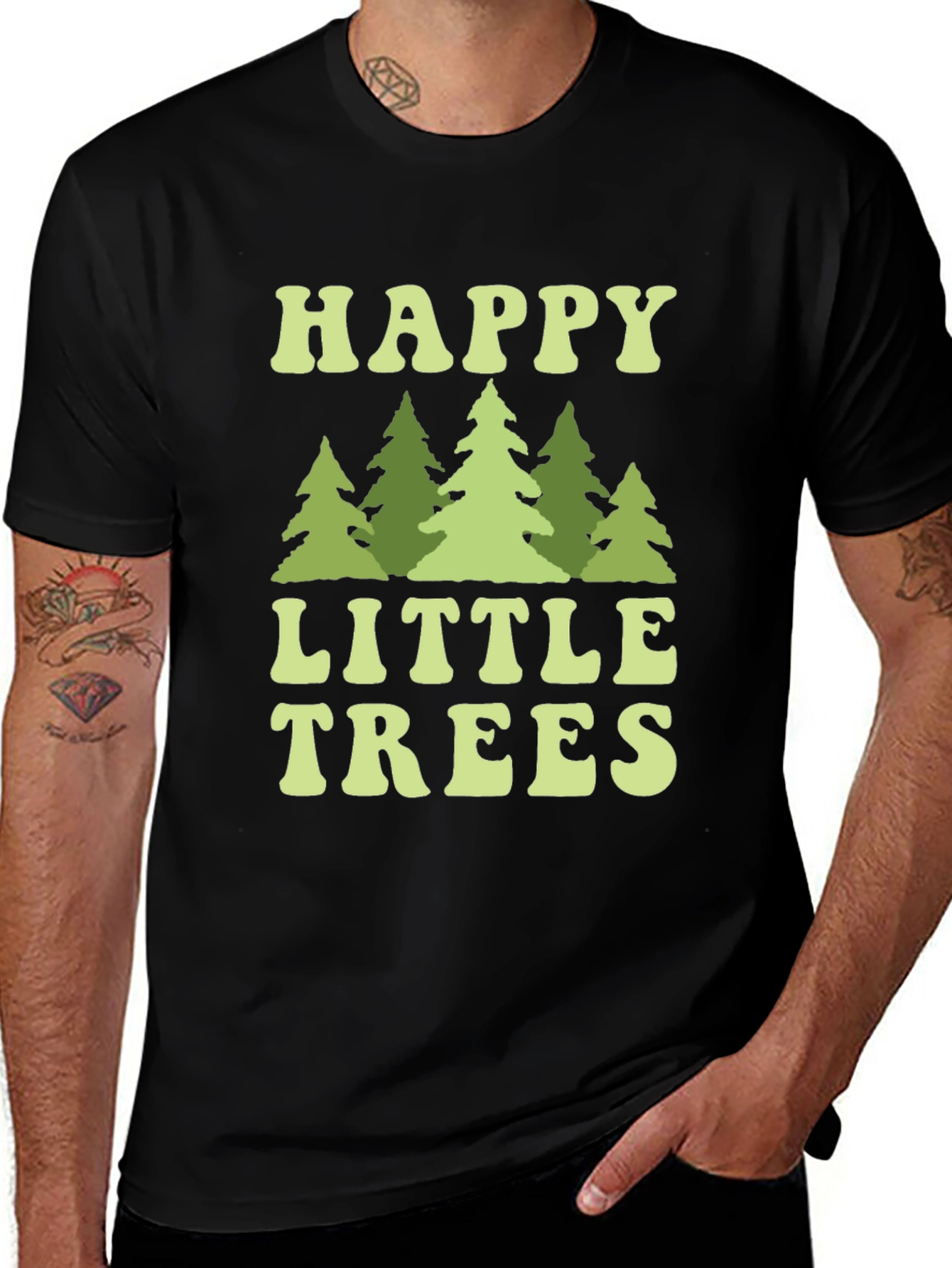Variant 6 of Happy Little Trees Graphic T-Shirt