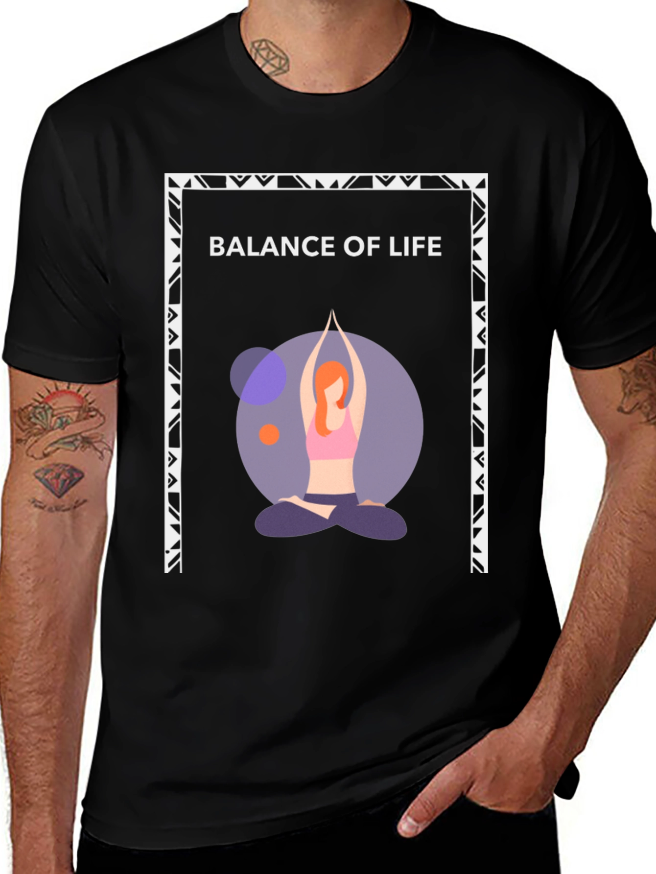 Variant 30 of Balance of Life Yoga Graphic T-Shirt