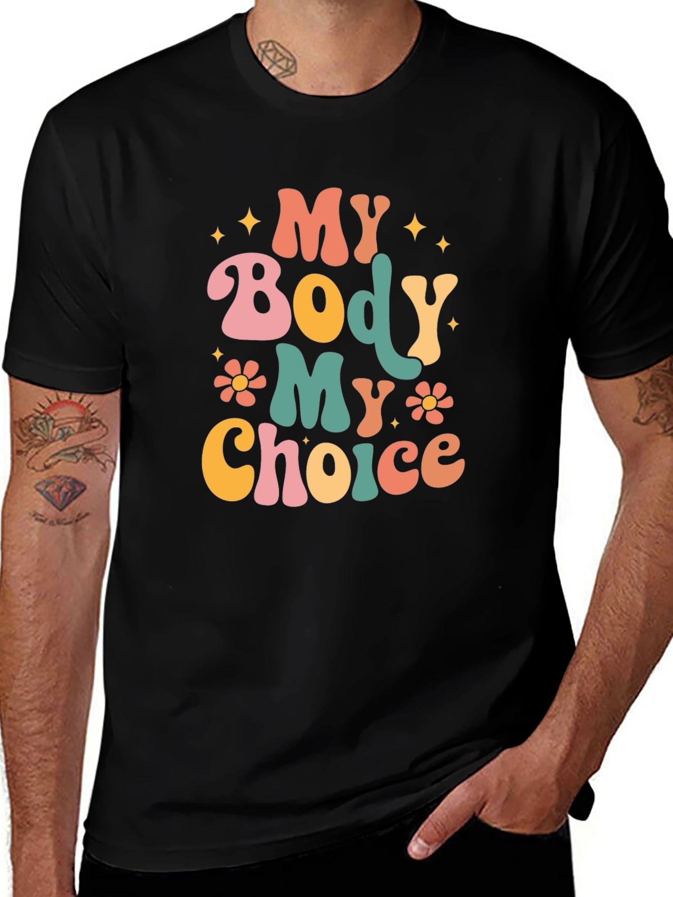 Variant 30 of My Body My Choice Graphic Tee - Black