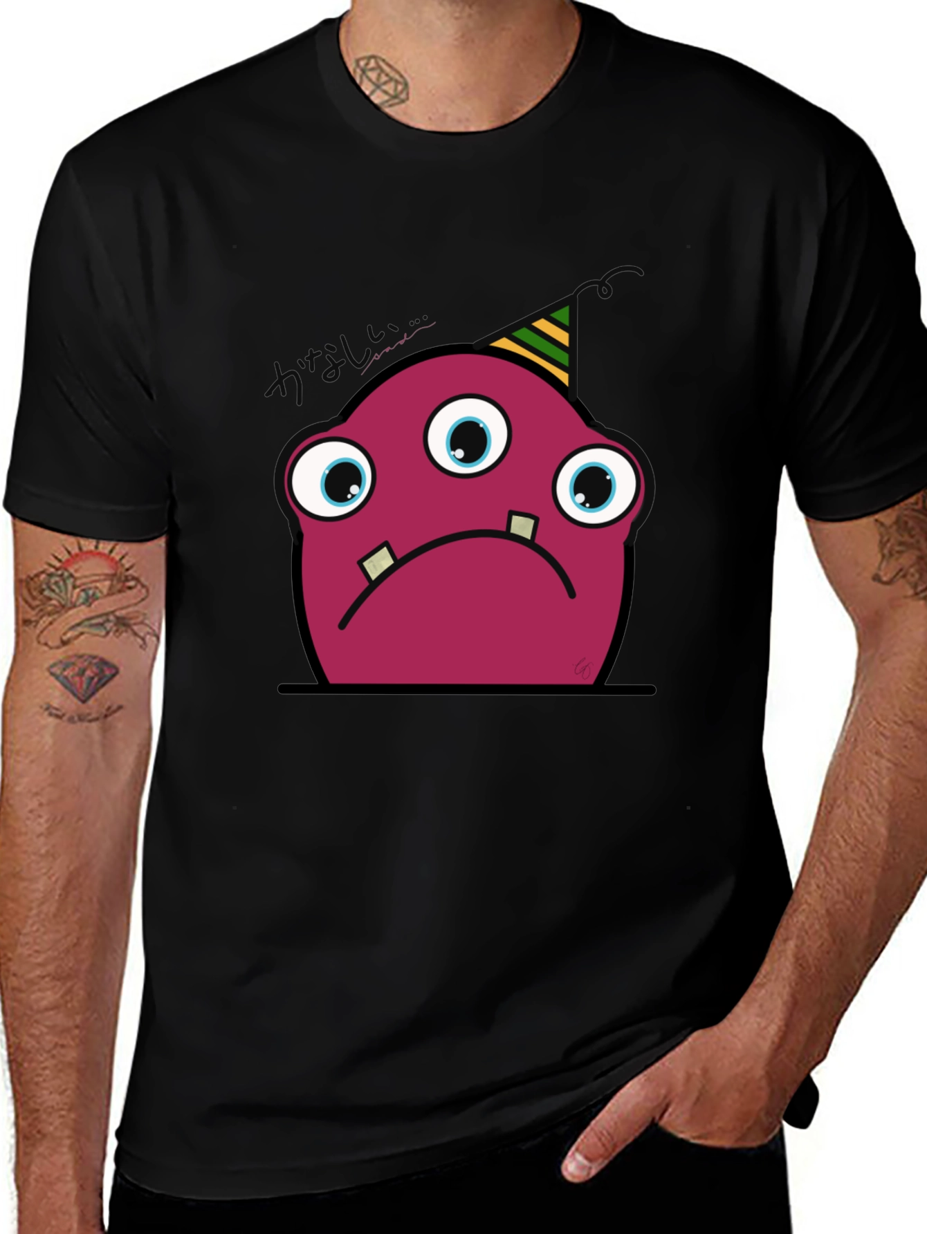 Variant 2 of Sad Monster Tee - Unique Graphic T-Shirt