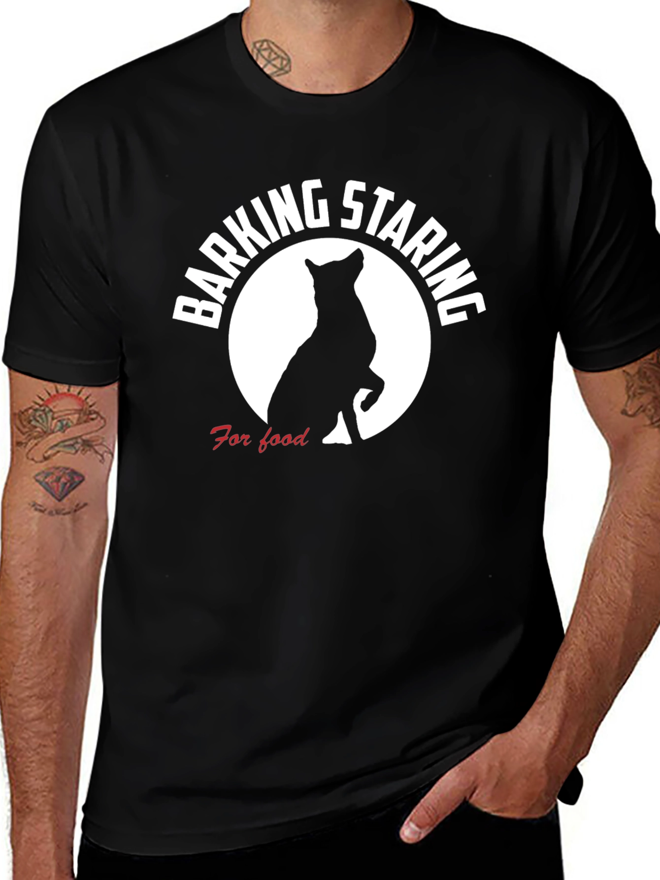 Variant 11 of Barking Staring For Food Dog T-Shirt