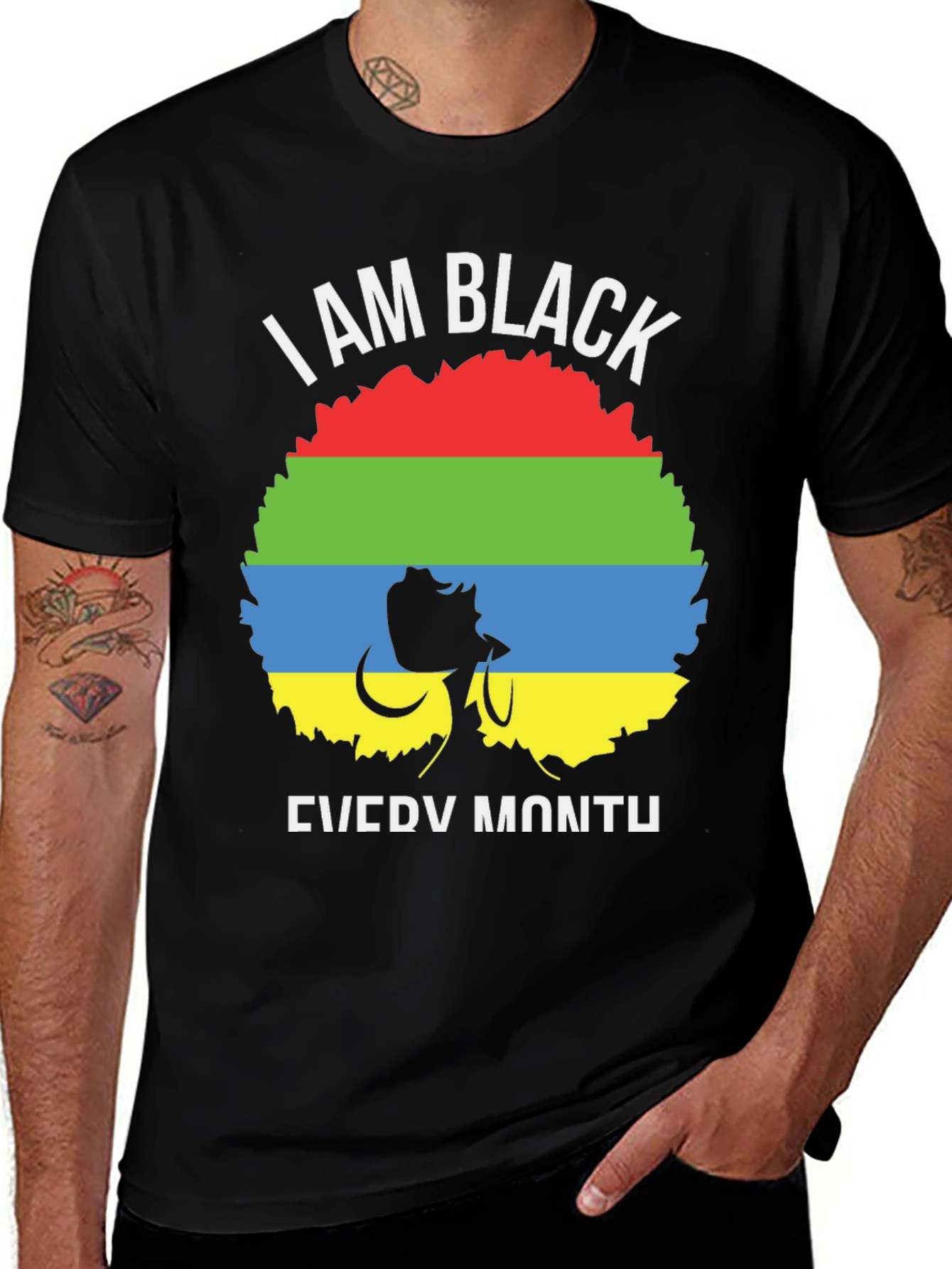 Variant 7 of I am Black Every Month Graphic Tee
