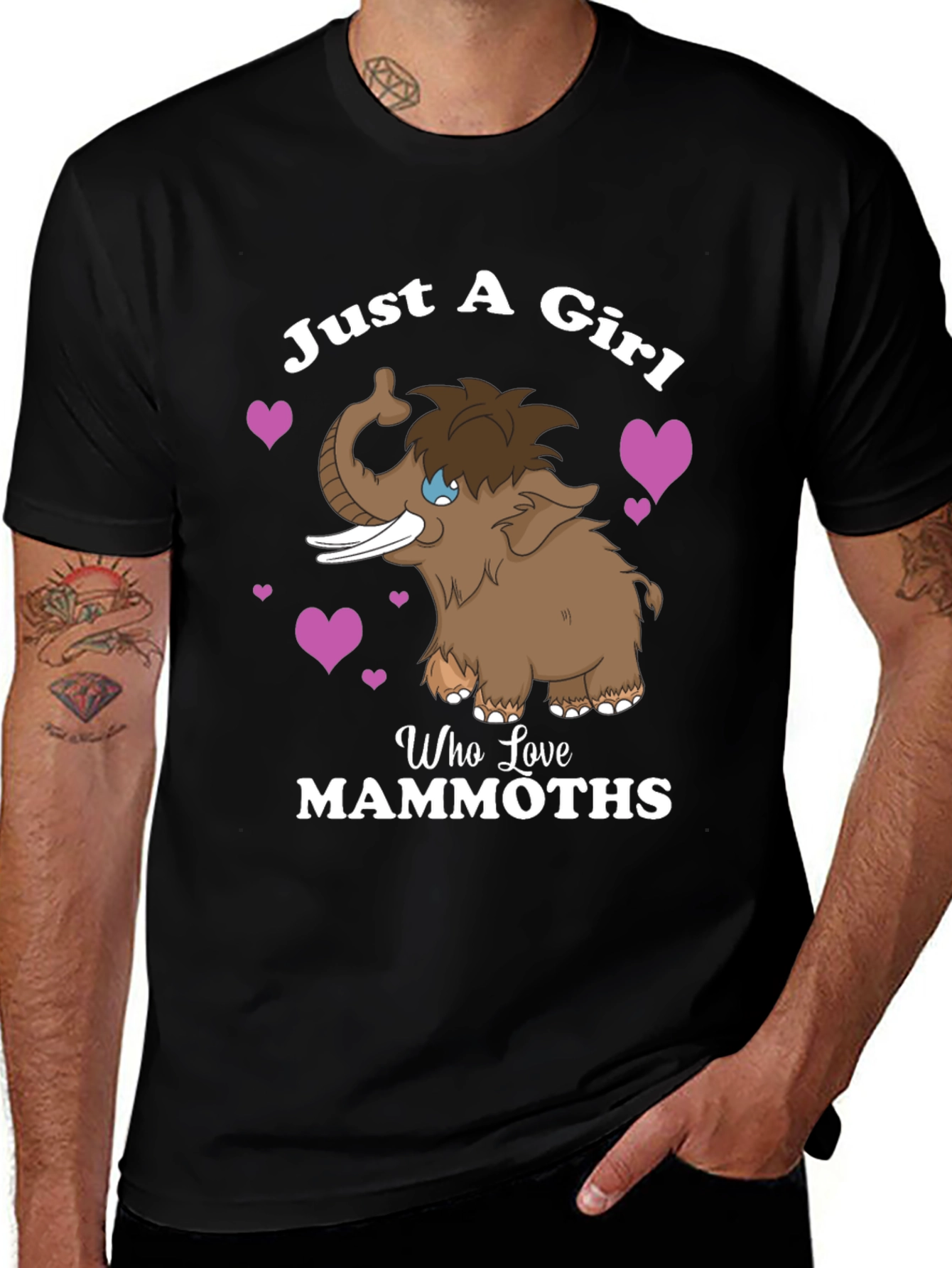 Variant 15 of Just a Girl Who Loves Mammoths T-Shirt