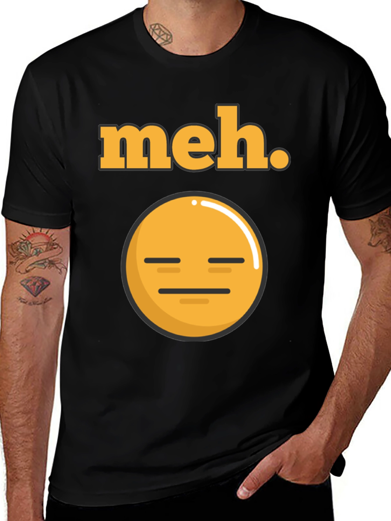 Variant 11 of Meh Emoji T-Shirt - Express Your Indifference!