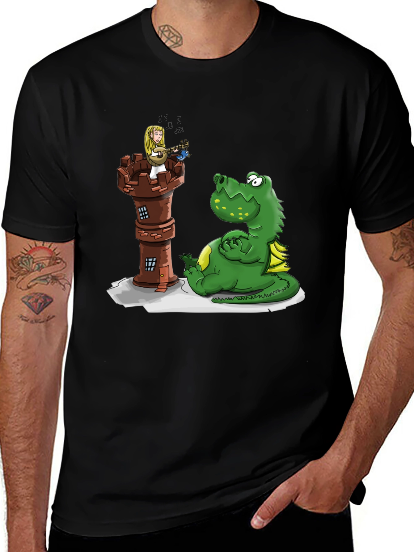 Variant 29 of Funny Cartoon Dragon T-Shirt 