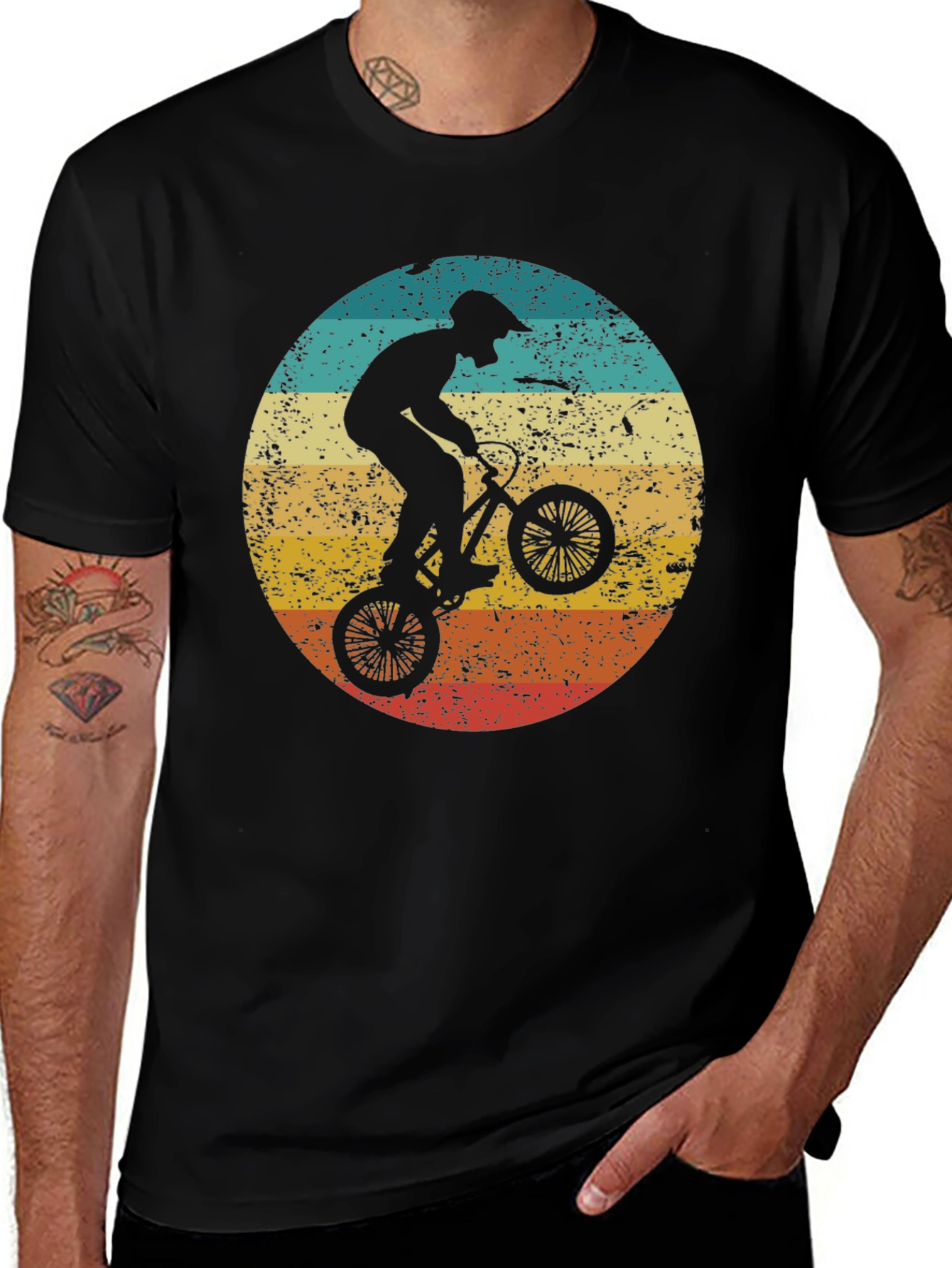 Retro BMX Rider Graphic Tee
