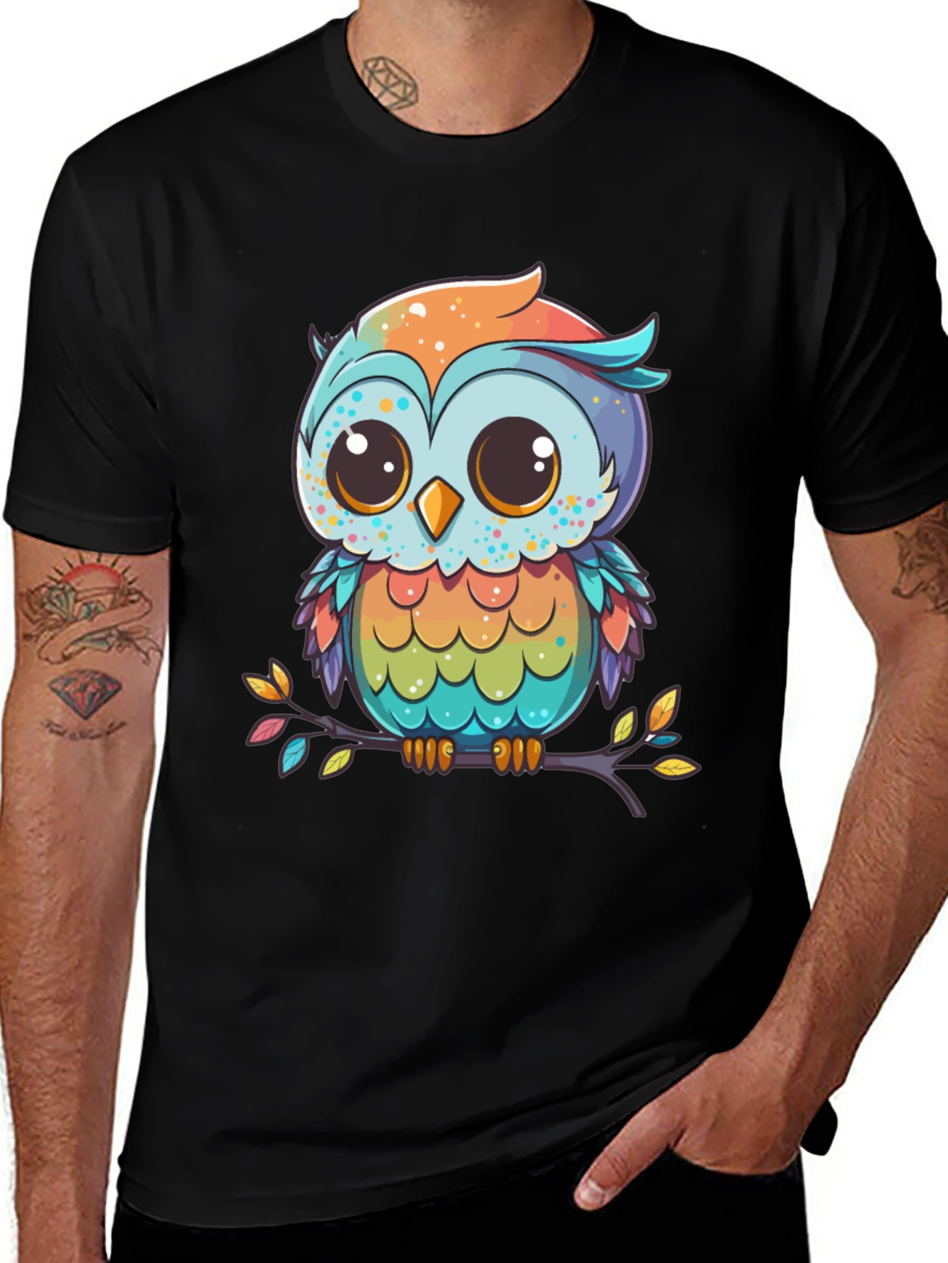Variant 8 of Cute Cartoon Owl T-Shirt