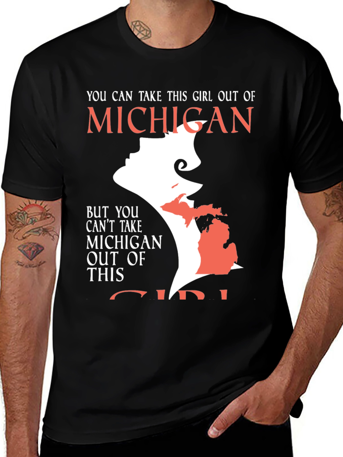 Michigan Girl Graphic Tee - State Pride