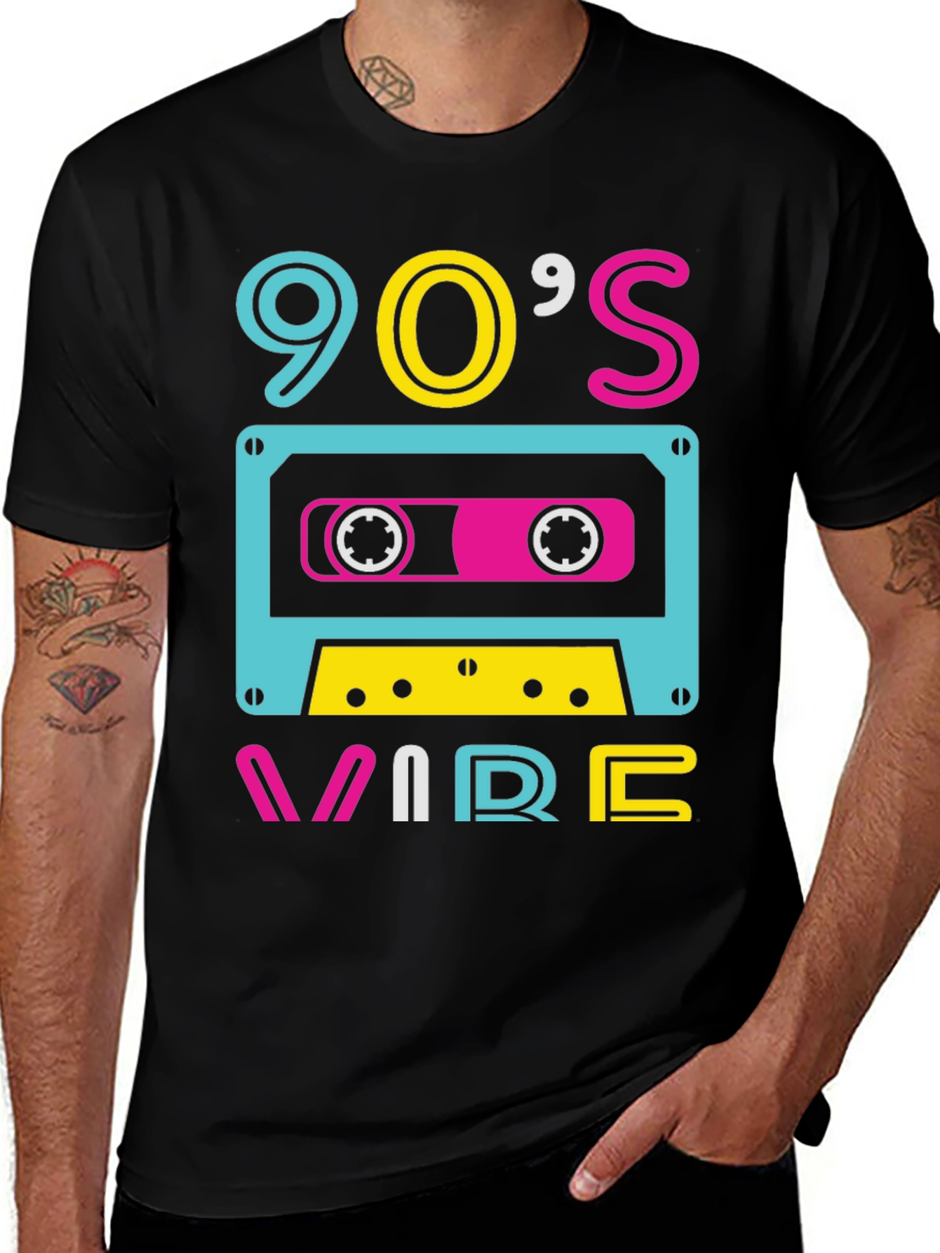Variant 23 of 90's Vibe Cassette Tape Graphic Tee