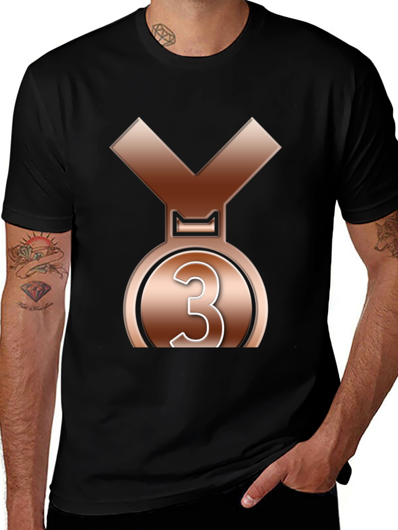 Variant 29 of Bronze Medal Graphic Tee - Third Place Shirt