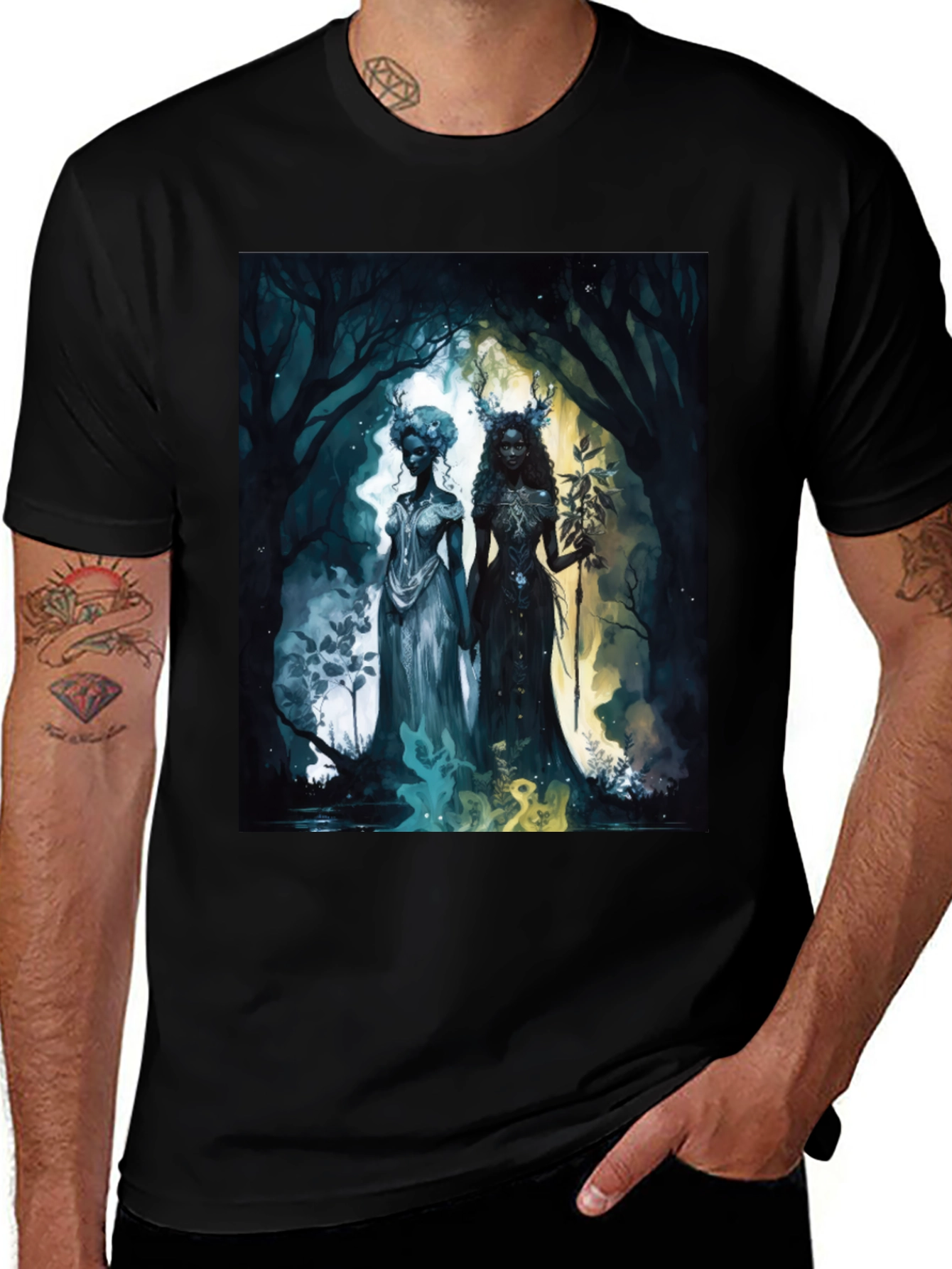 Variant 20 of Enchanted Forest Goddesses Graphic Tee