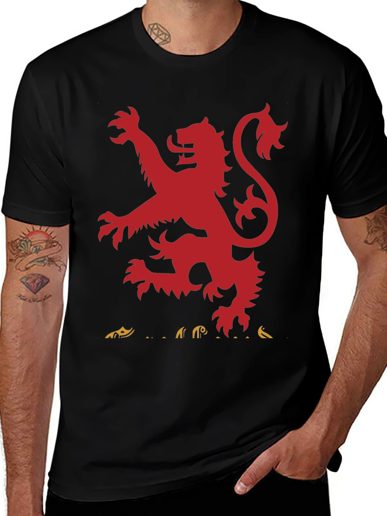 Lion Rampant T-Shirt - Black