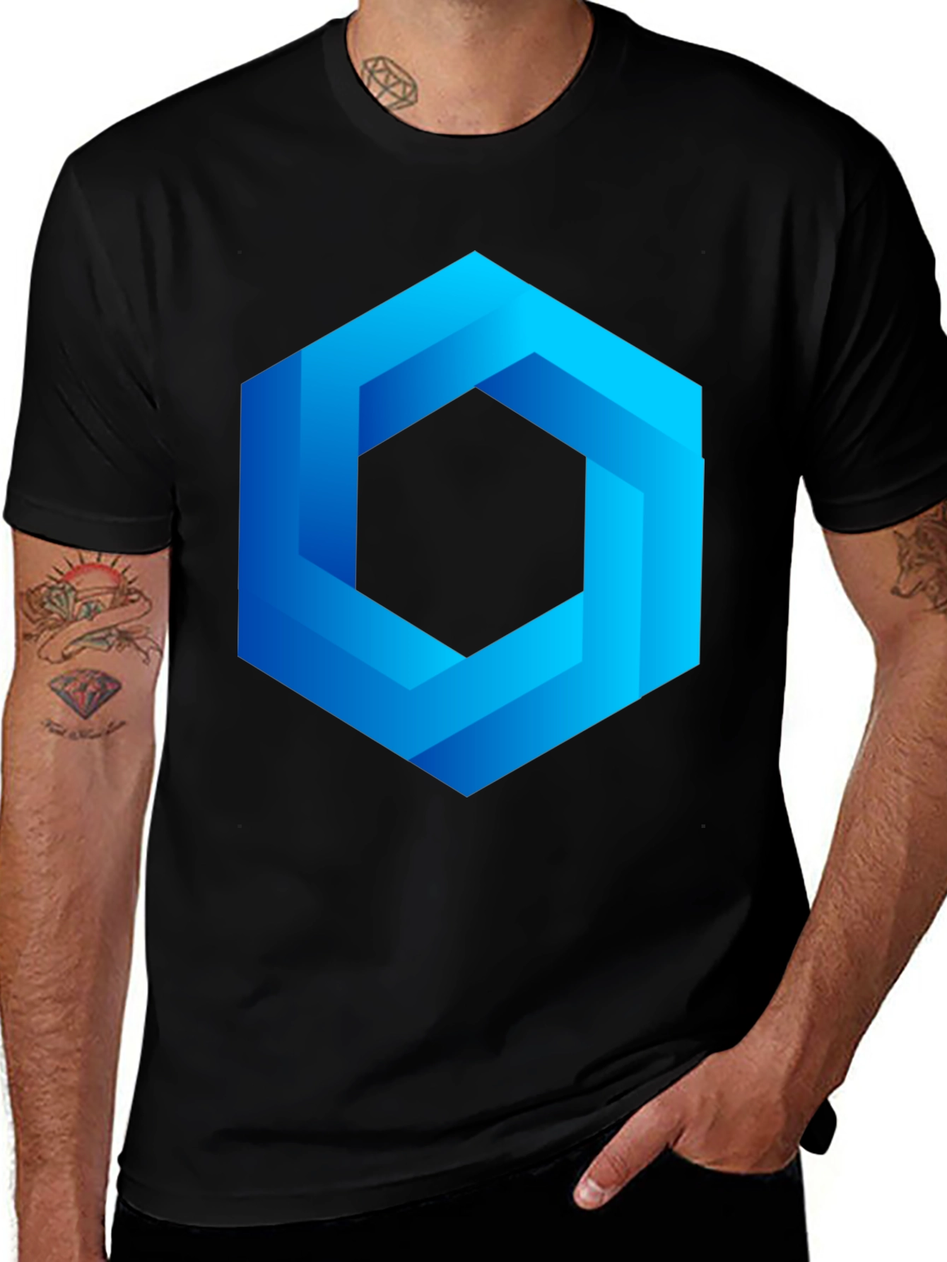 Variant 27 of Geometric Illusion T-Shirt - Modern Design