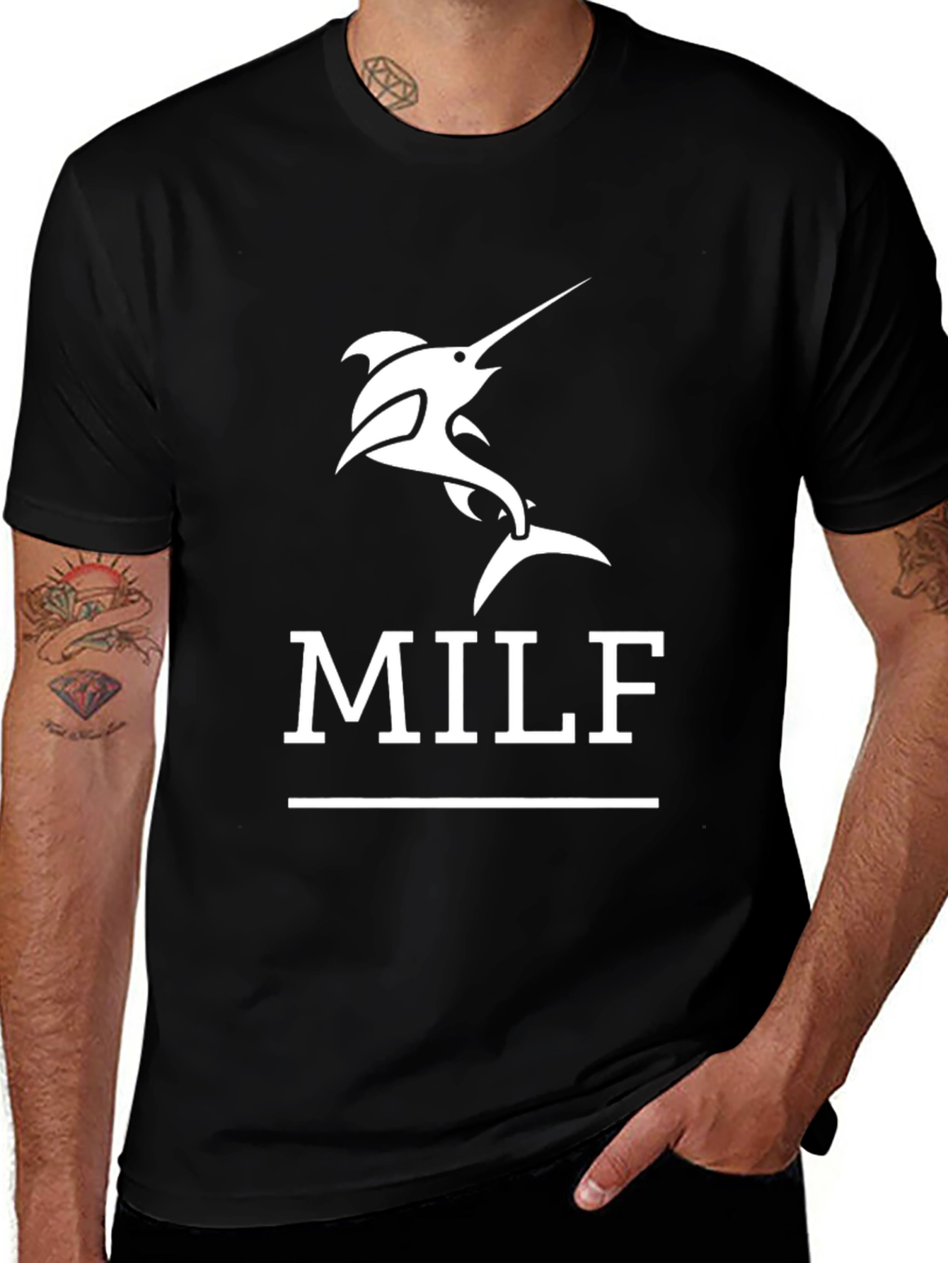 Variant 29 of Marlin MILF T-Shirt - Funny Fishing Tee