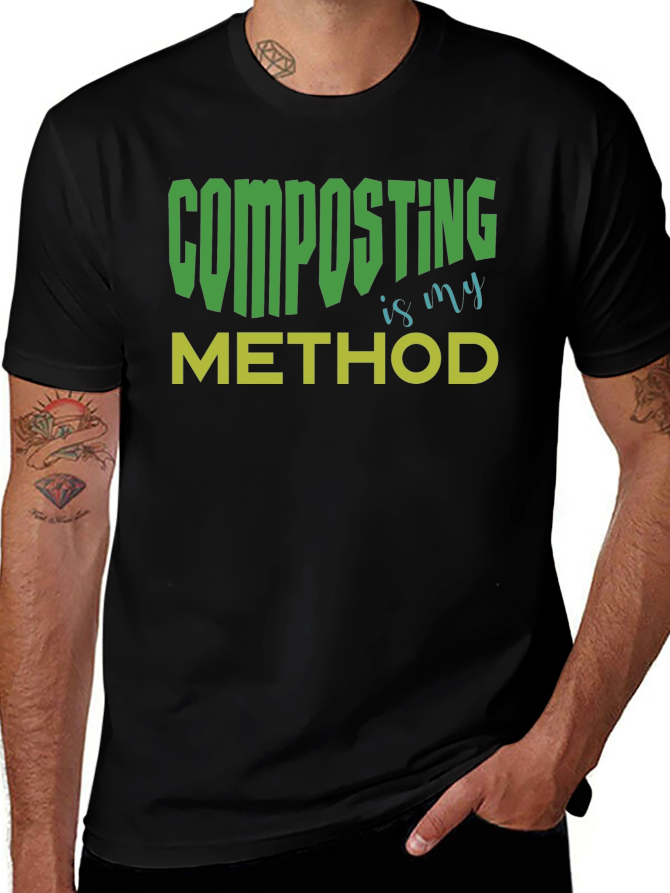 Variant 20 of Composting is My Method Black T-Shirt