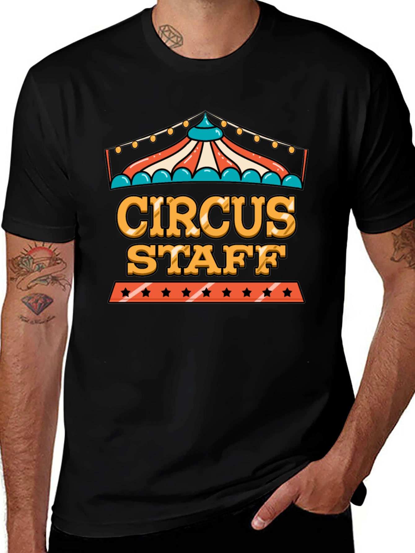 Variant 14 of Circus Staff T-Shirt - Classic Crew Neck Tee