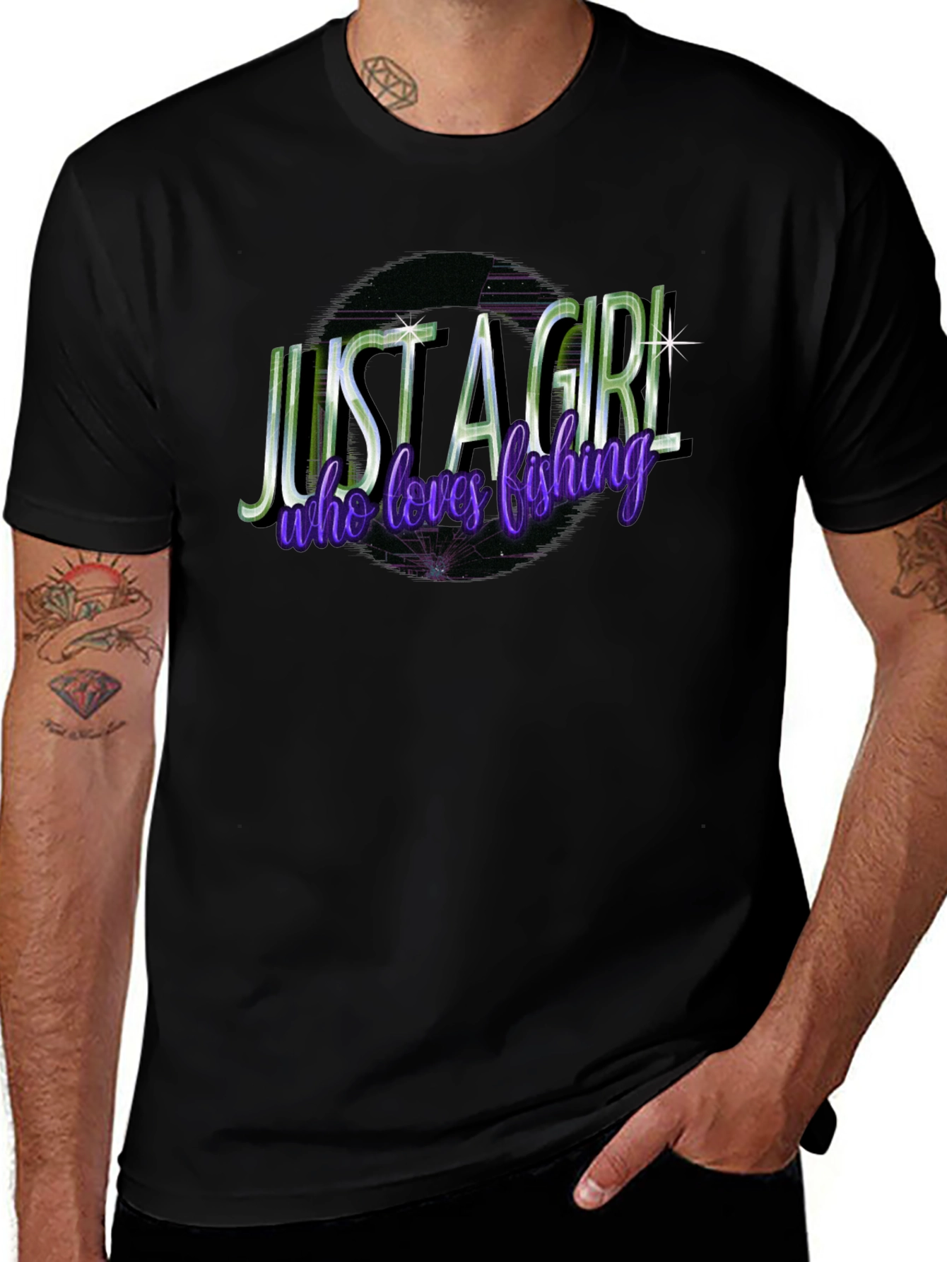 Variant 12 of Just A Girl Who Loves Fishing T-Shirt