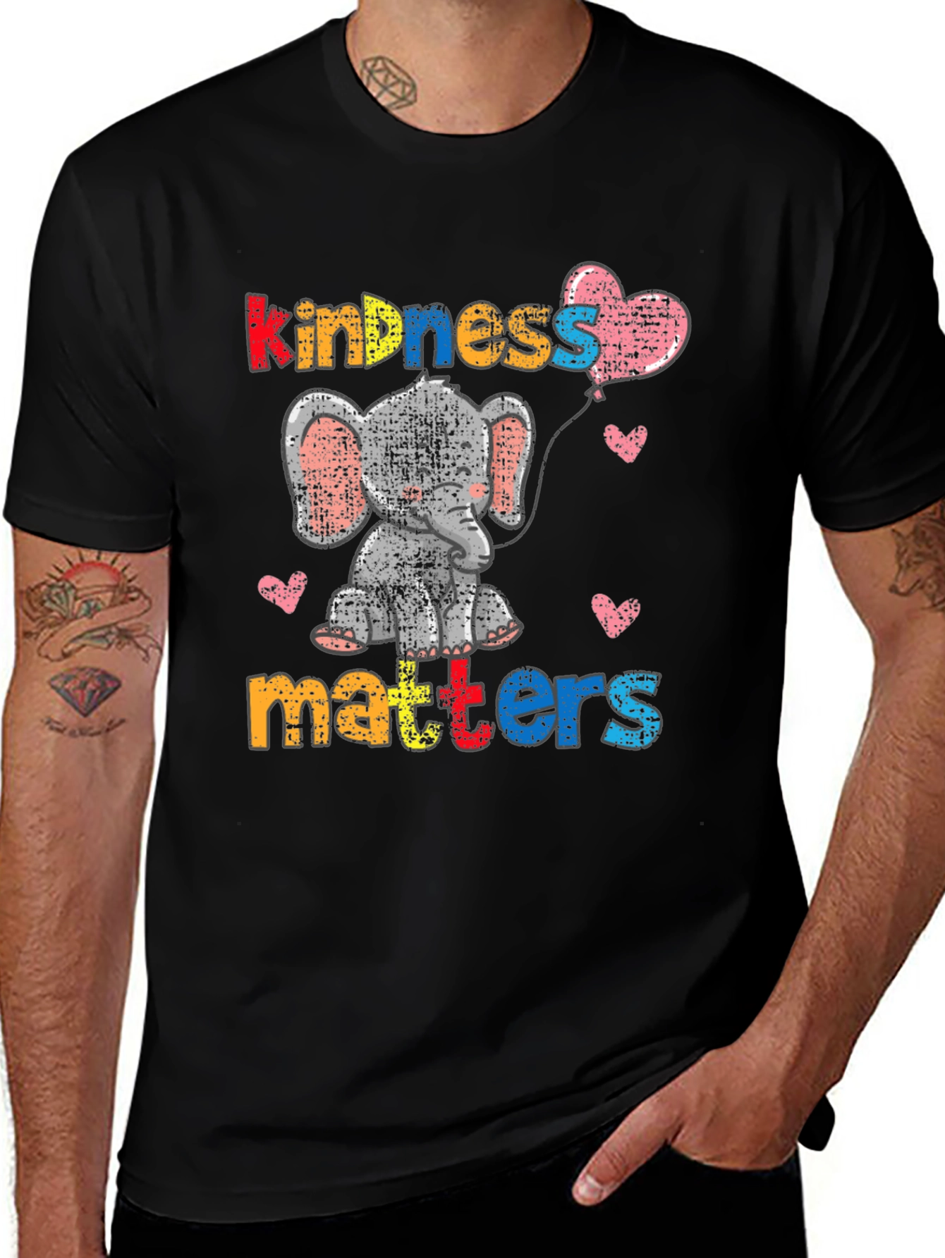 Kindness Matters Elephant Graphic Tee
