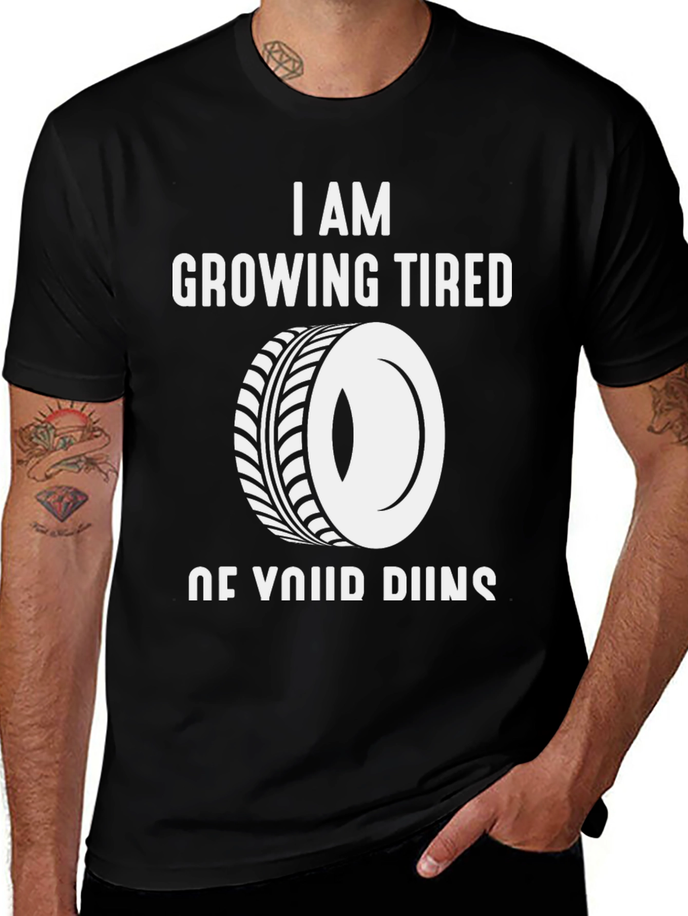 Variant 3 of Tired of Your Buns Funny Graphic Tee
