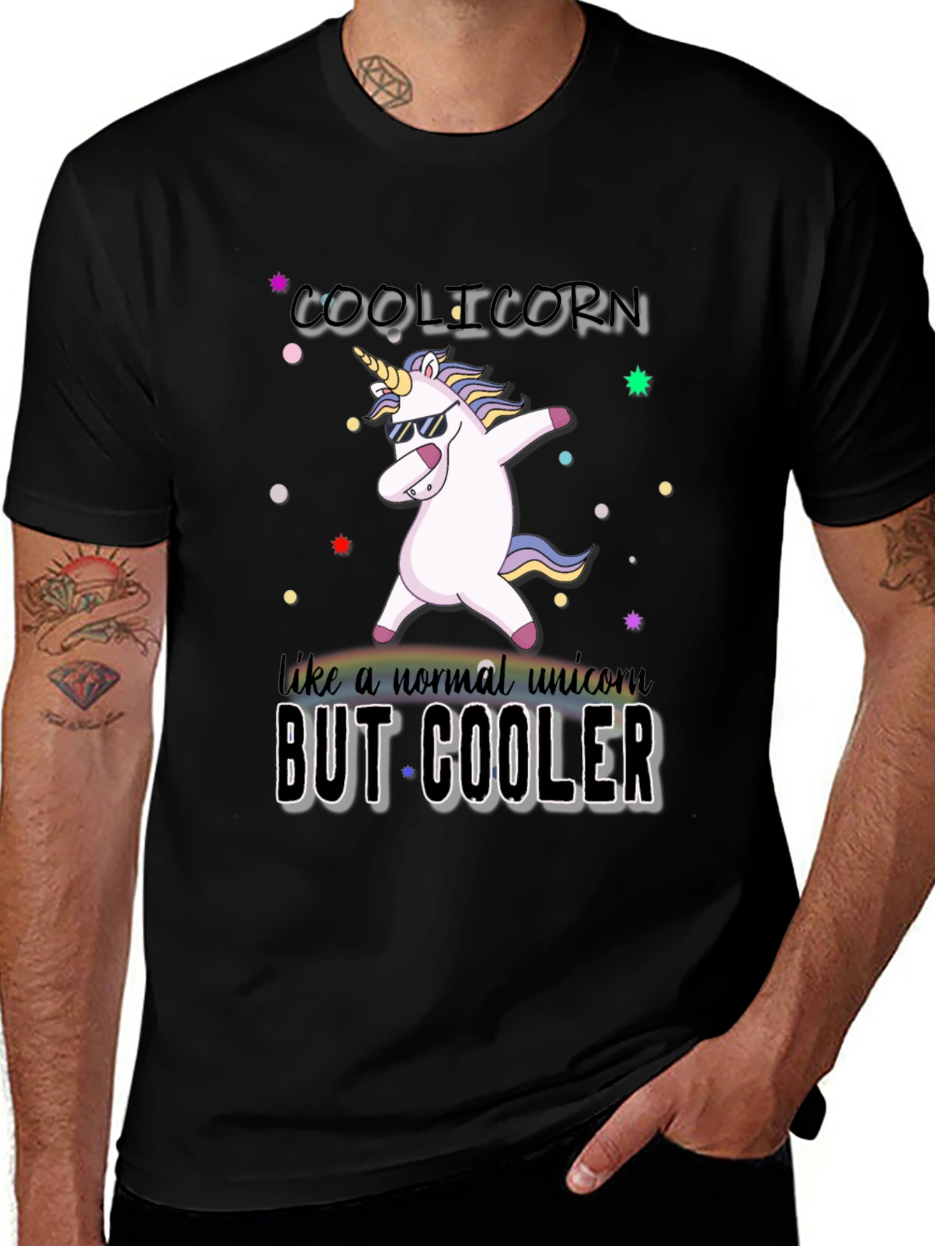 Variant 24 of Coolicorn T-Shirt - Unicorn Dabbing Funny Tee