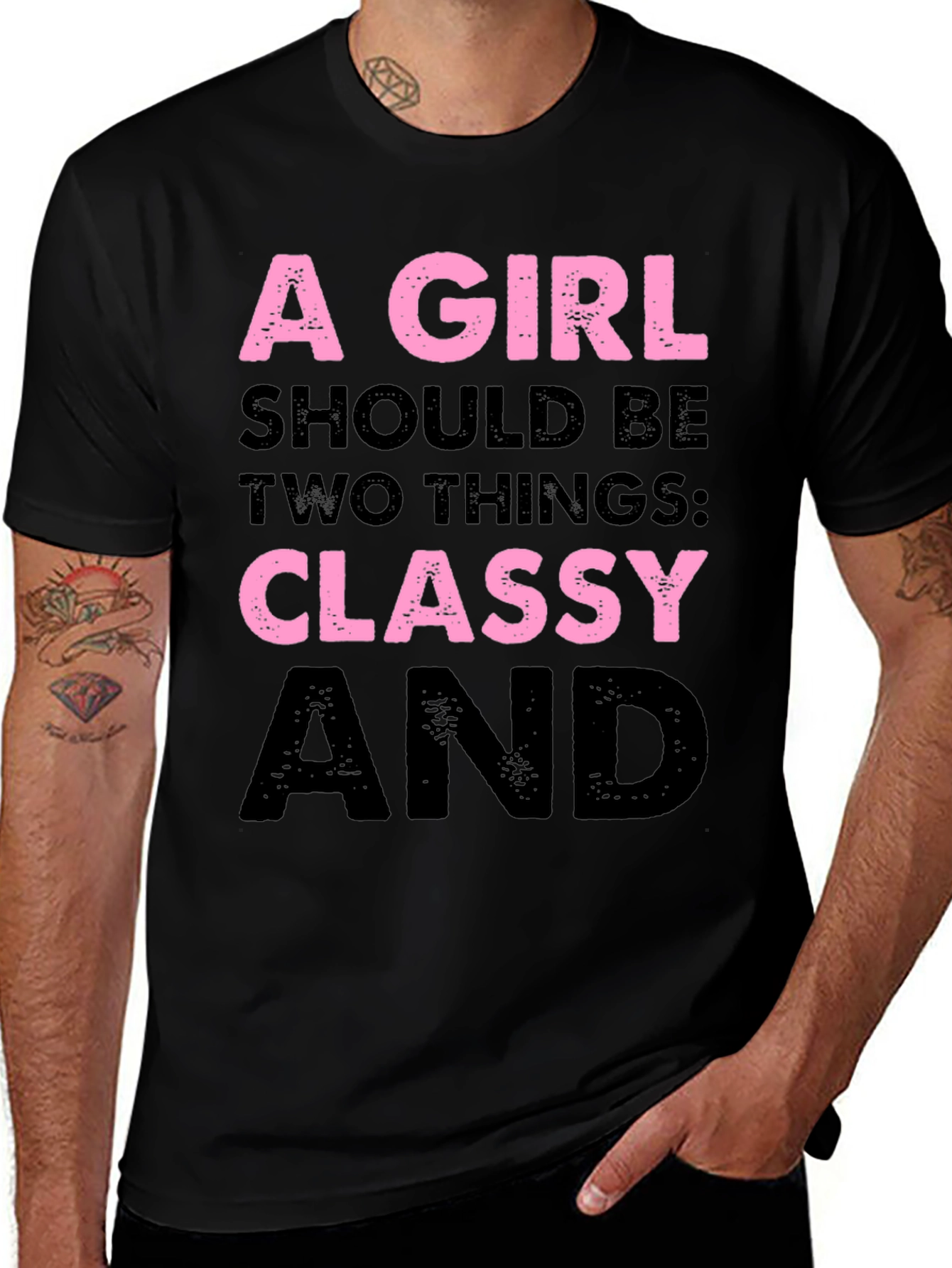 Variant 19 of Classy Girl Graphic Tee - Cotton Comfort