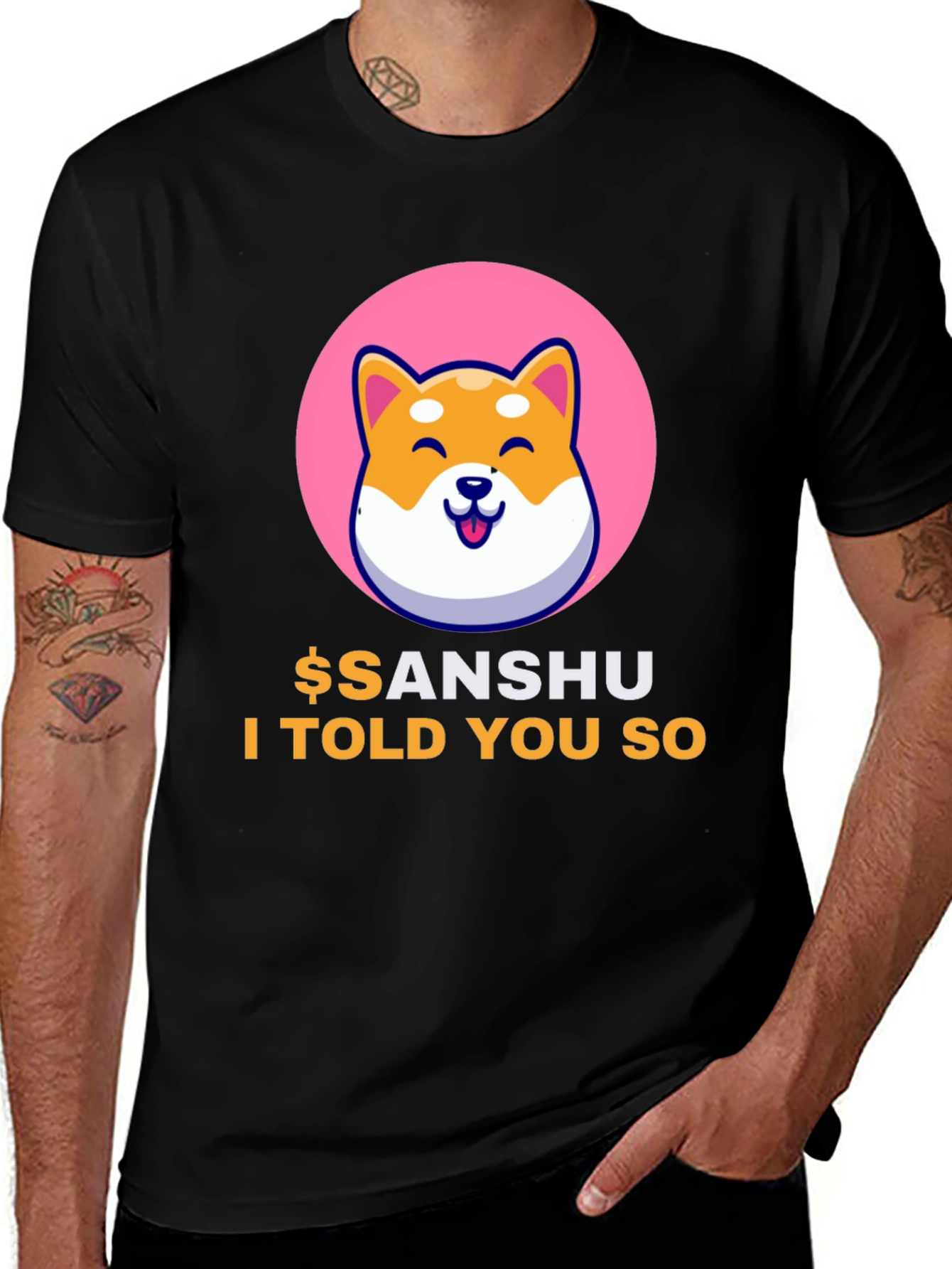 Sanshu Inu Crypto Meme T-Shirt
