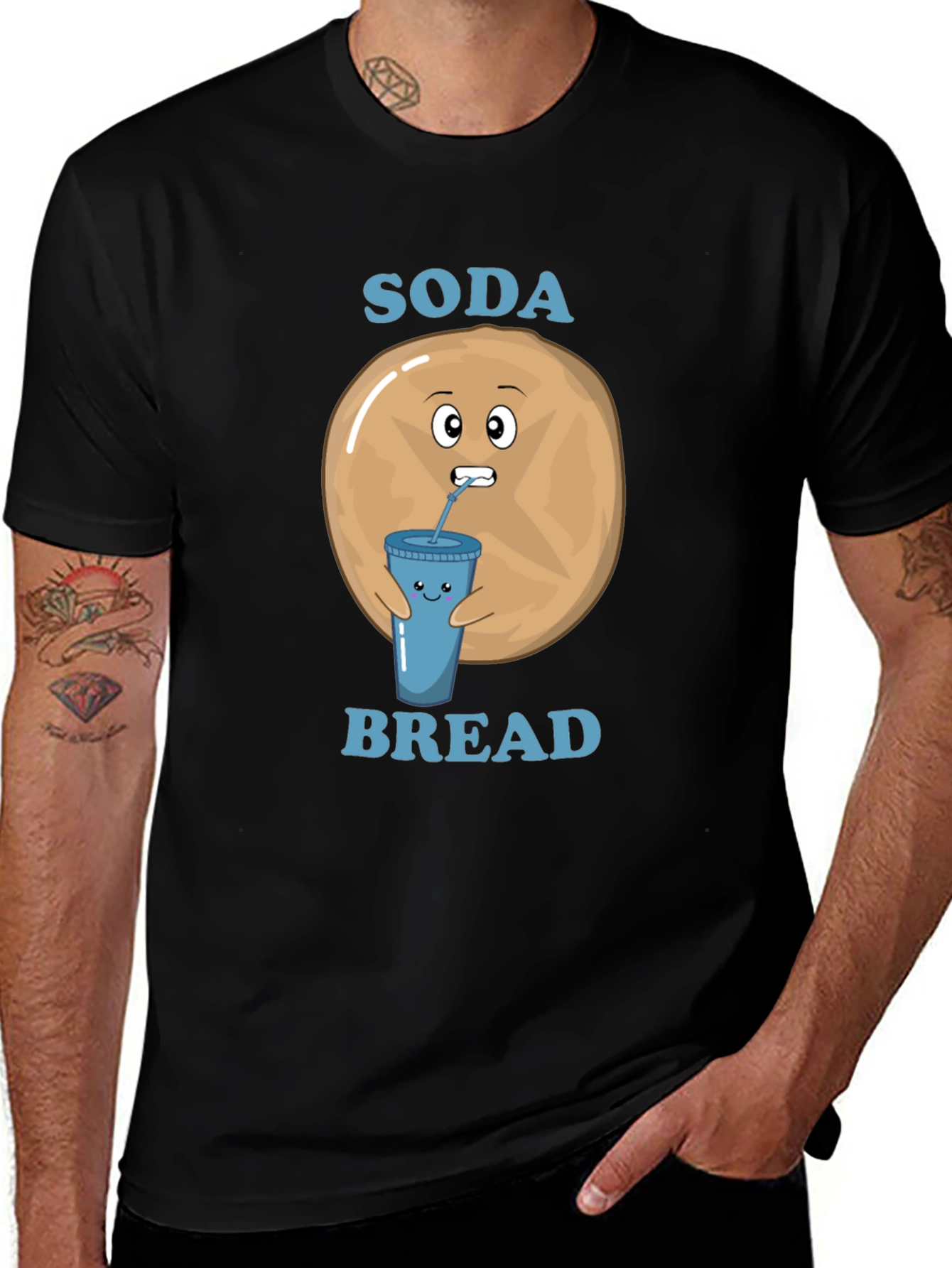 Variant 7 of Soda Bread Funny Graphic T-Shirt