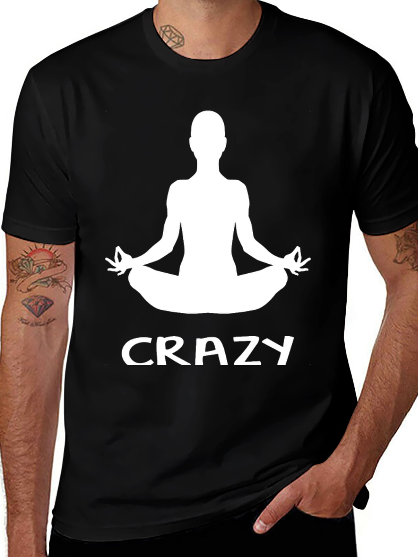 Variant 10 of Crazy Yoga Meditation Graphic T-Shirt