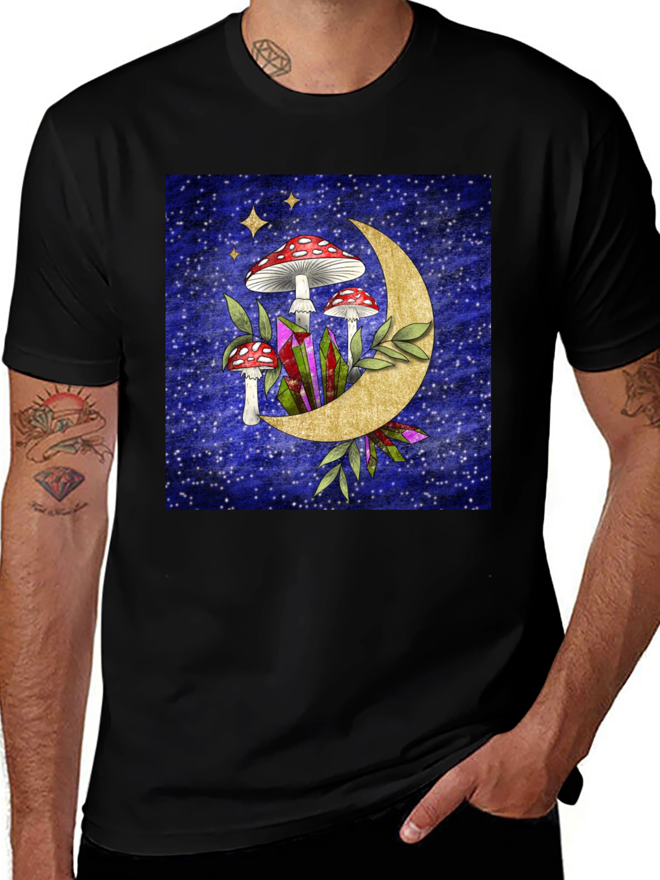 Variant 18 of Mushroom Moon Graphic T-Shirt