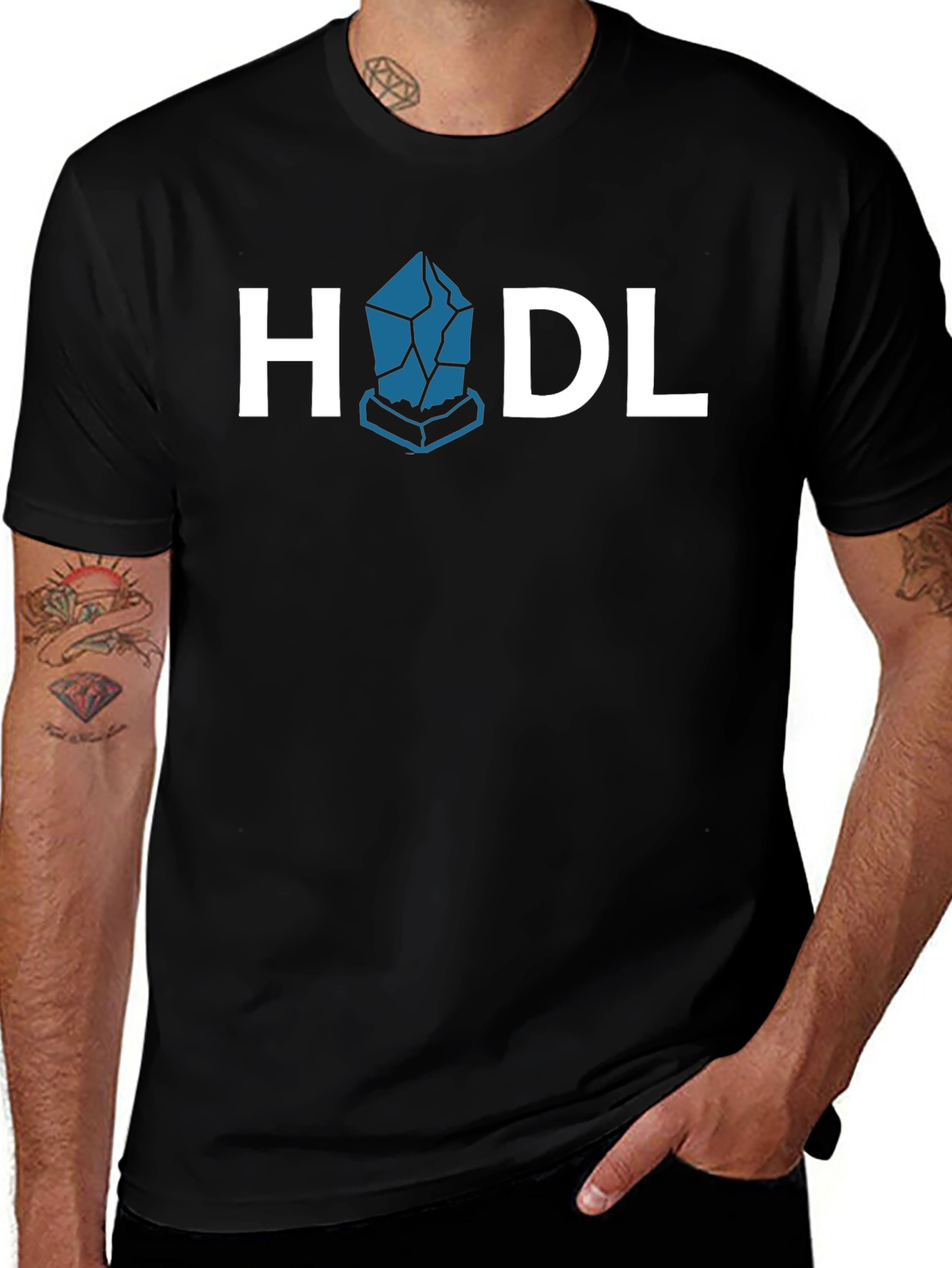HODL Crypto T-Shirt - Bitcoin Diamond Design