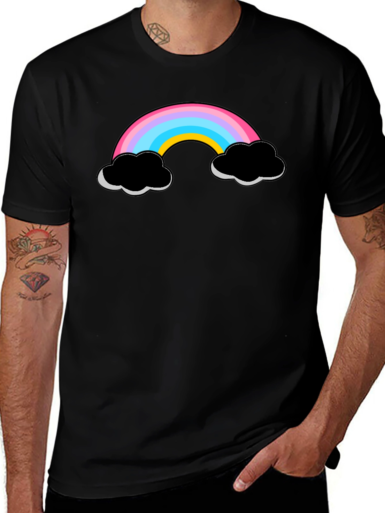 Variant 17 of Rainbow Cloud Graphic T-Shirt