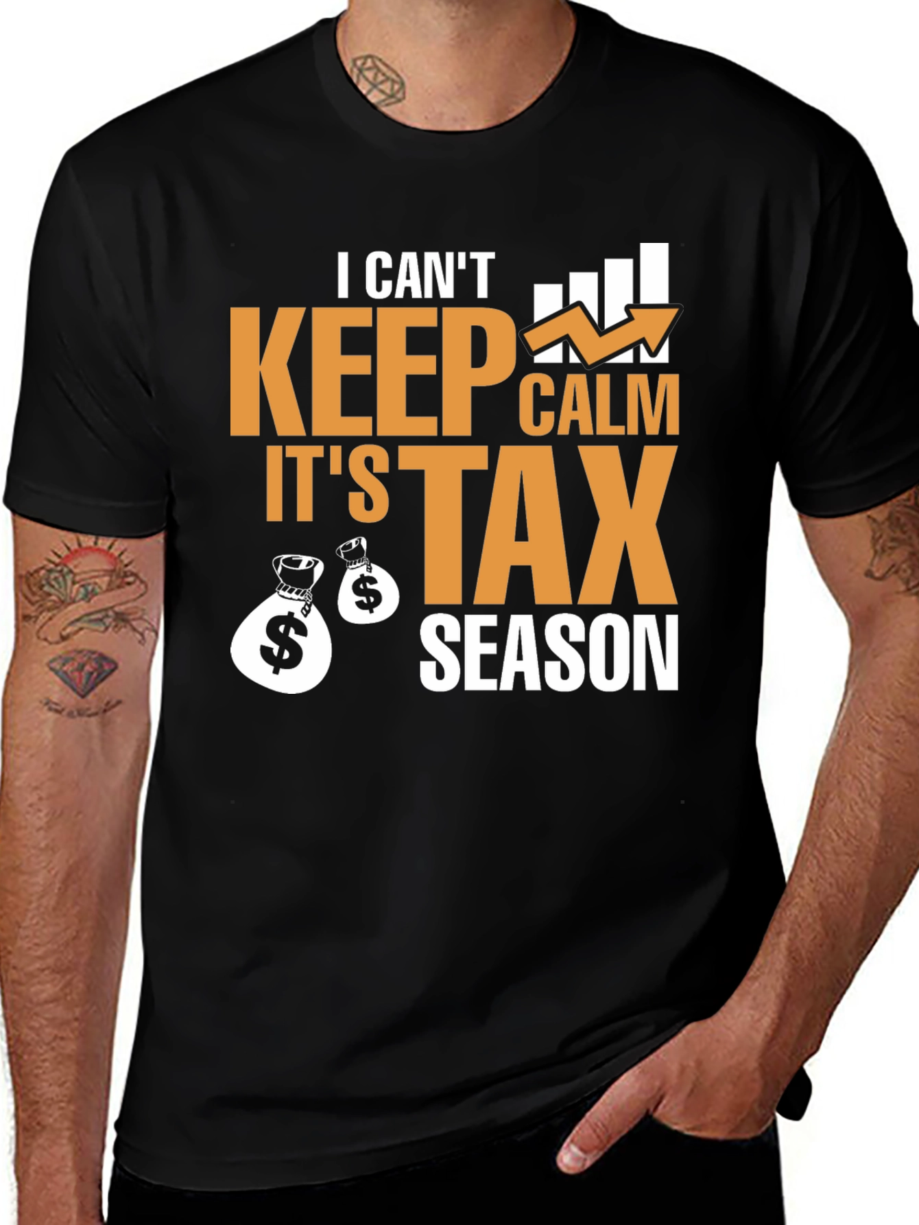 Variant 14 of Funny Tax Season Graphic Tee - I Can't Keep Calm