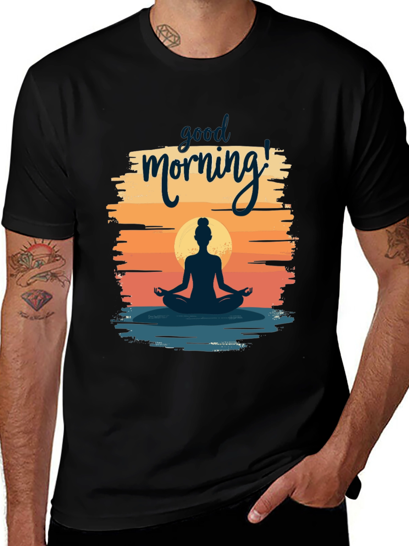Variant 30 of Yoga Sunrise Good Morning T-Shirt