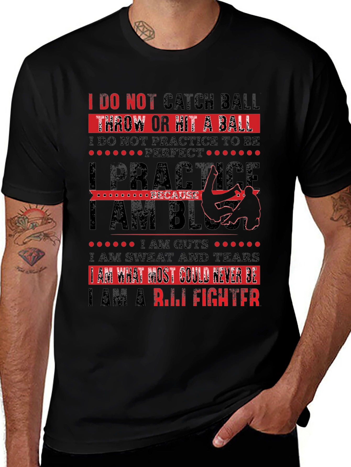 R.I.L.I Fighter Graphic T-Shirt - Gym & Training