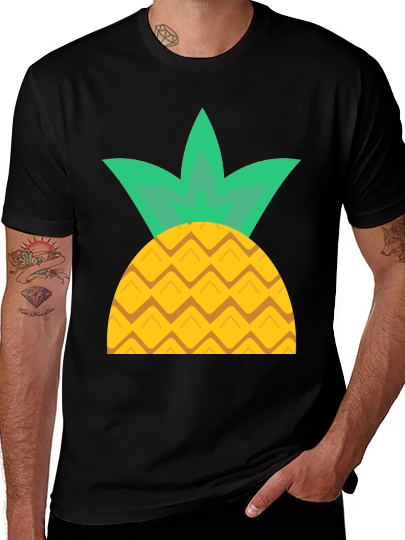 Variant 30 of Pineapple Graphic Tee - Tropical Summer Vibes