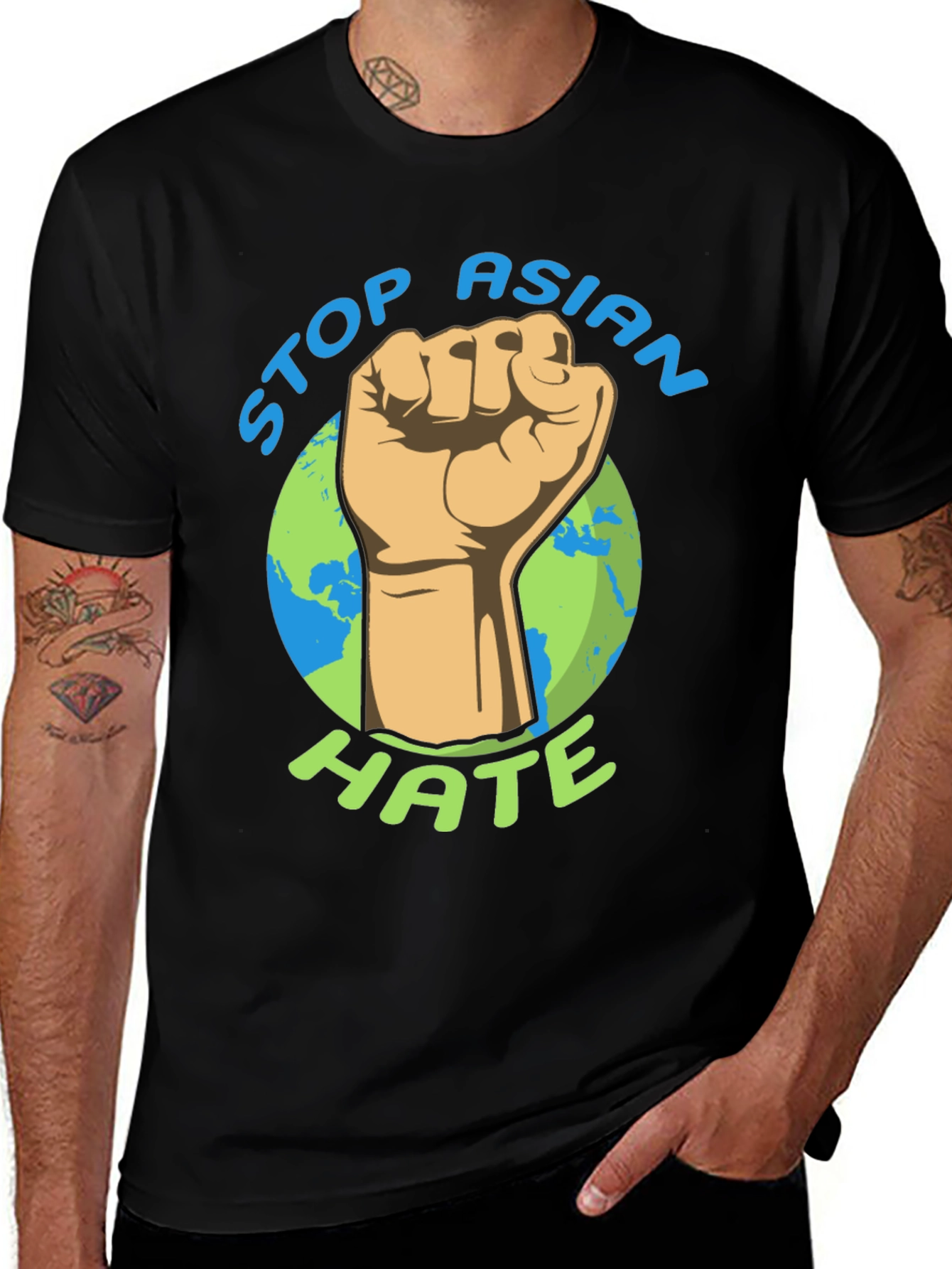 Variant 29 of Stop Asian Hate Graphic Tee