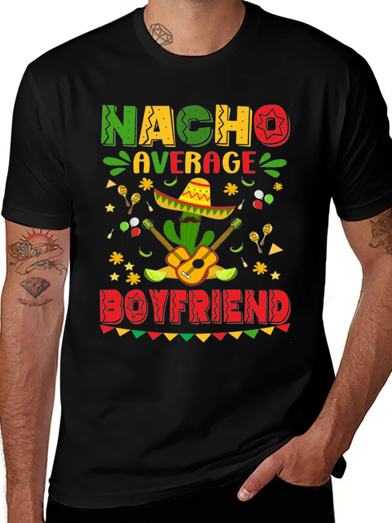 Variant 7 of Nacho Average Boyfriend Graphic T-Shirt