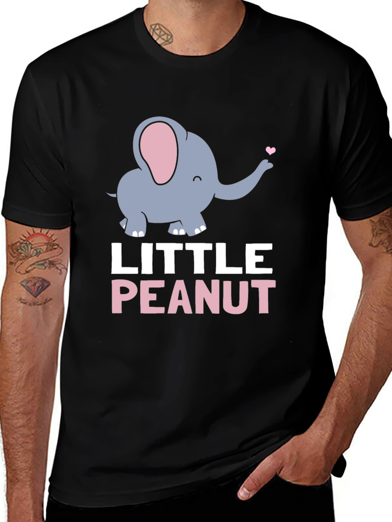 Little Peanut Elephant Graphic Tee - Cute & Comfy