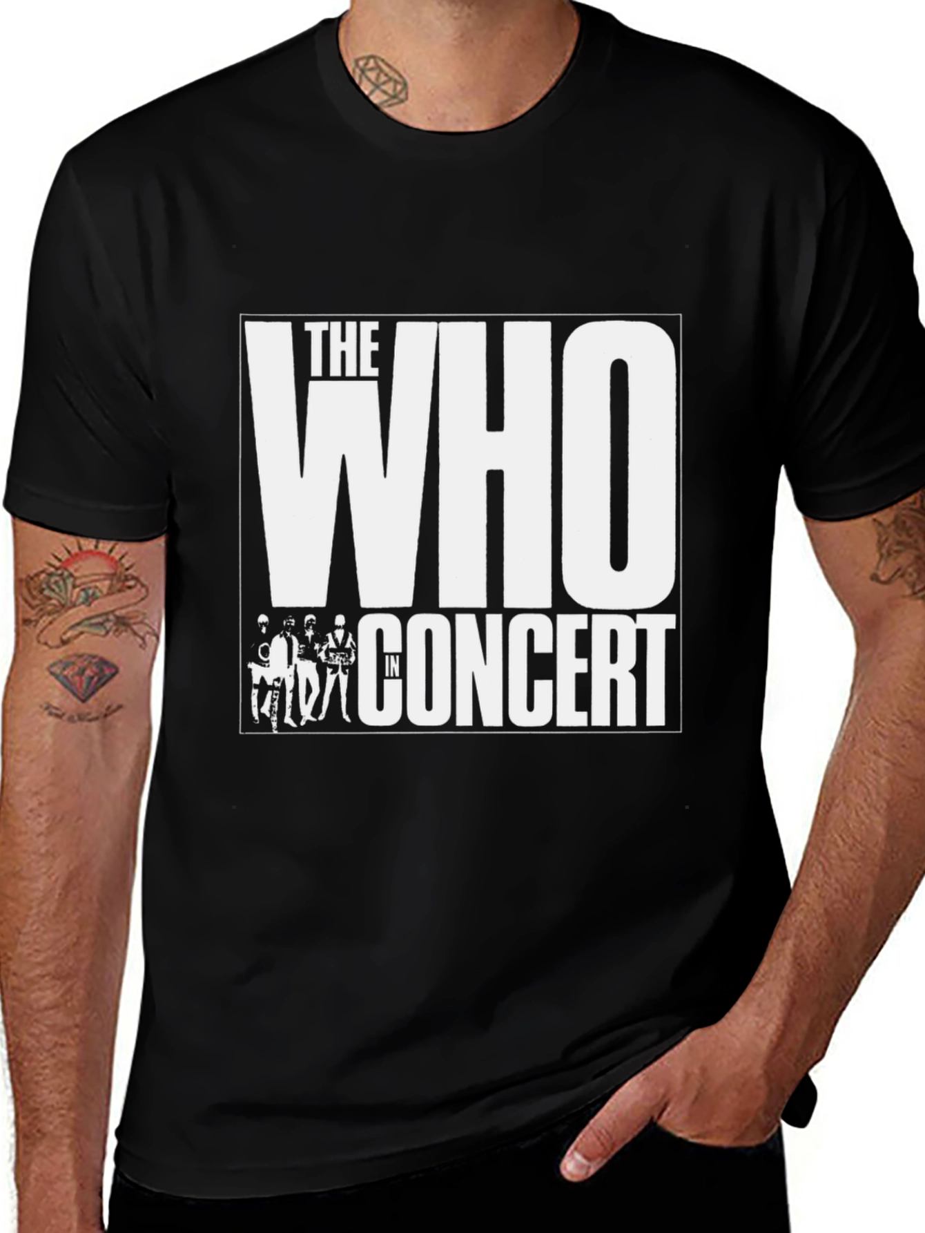The Who In Concert Black T-Shirt