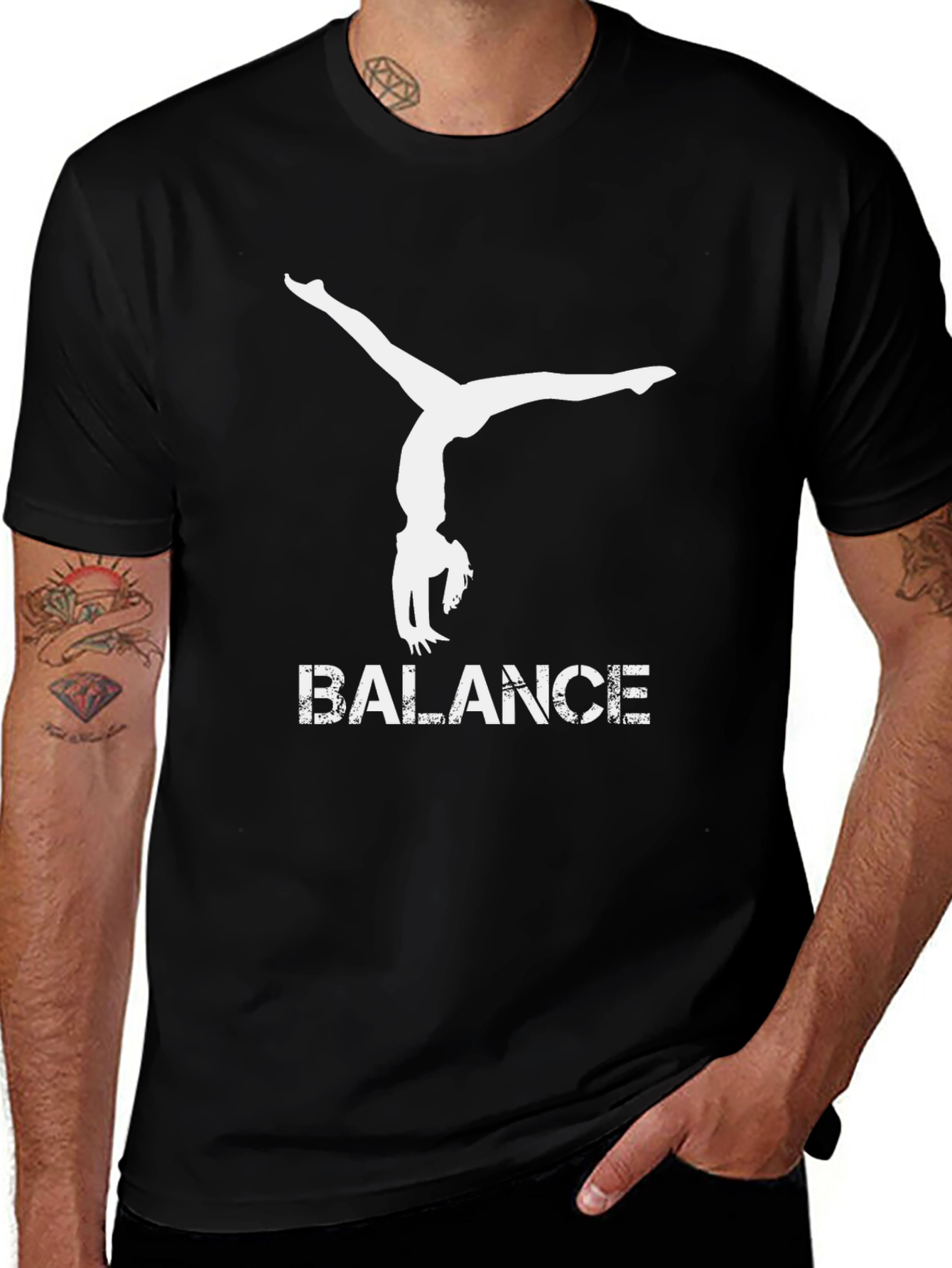 Balance Graphic Tee - Unisex Black T-Shirt