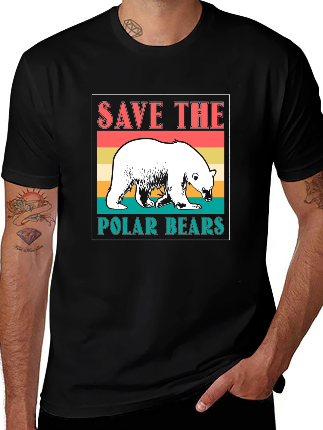 Variant 3 of Save the Polar Bears Graphic Tee